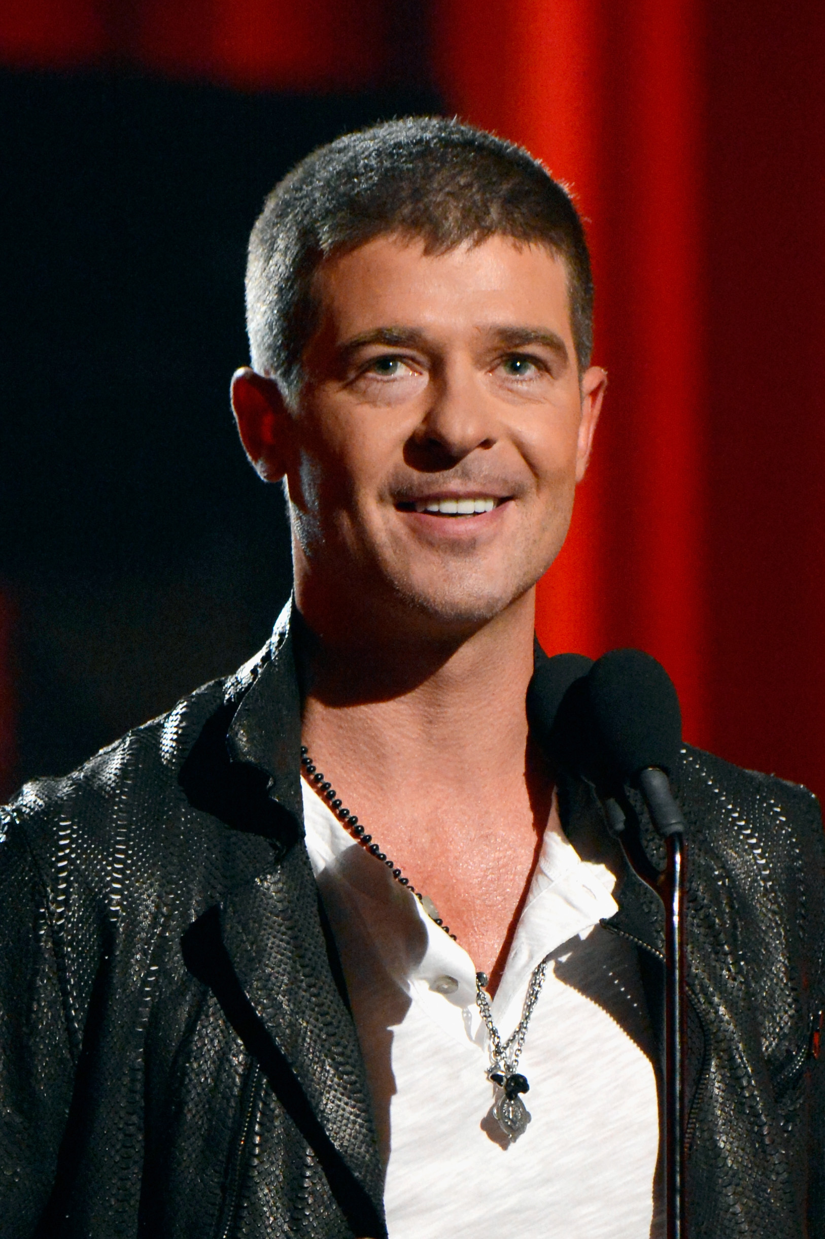 Singer Robin Thicke performs onstage during the 2014 Billboard Music Awards at the MGM Grand Garden Arena on May 18, 2014 in Las Vegas.