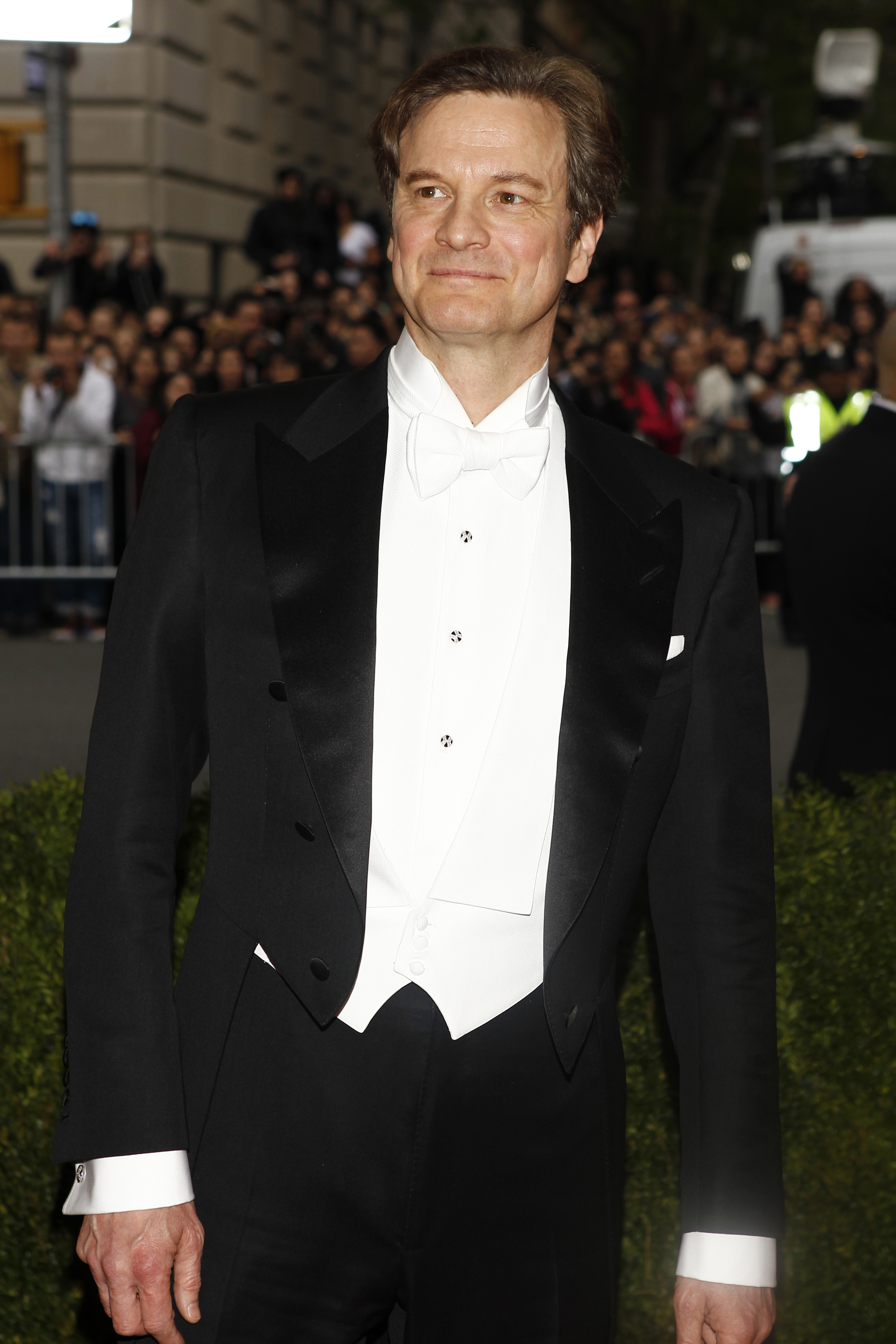 Actor Colin Firth arrives at the Metropolitan Museum of Art Costume Institute Gala Benefit in Manhattan on May 5, 2014 (Carlo Allegri—Reuters)