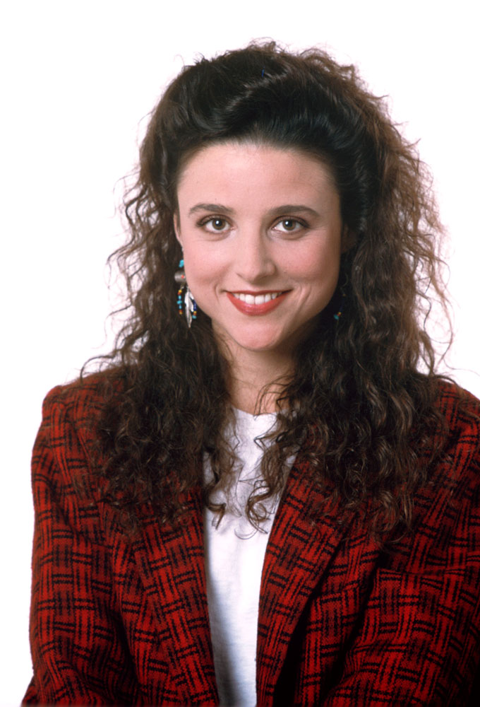 Julia Louis-Dreyfus as Elaine Benes from the television show Seinfeld.