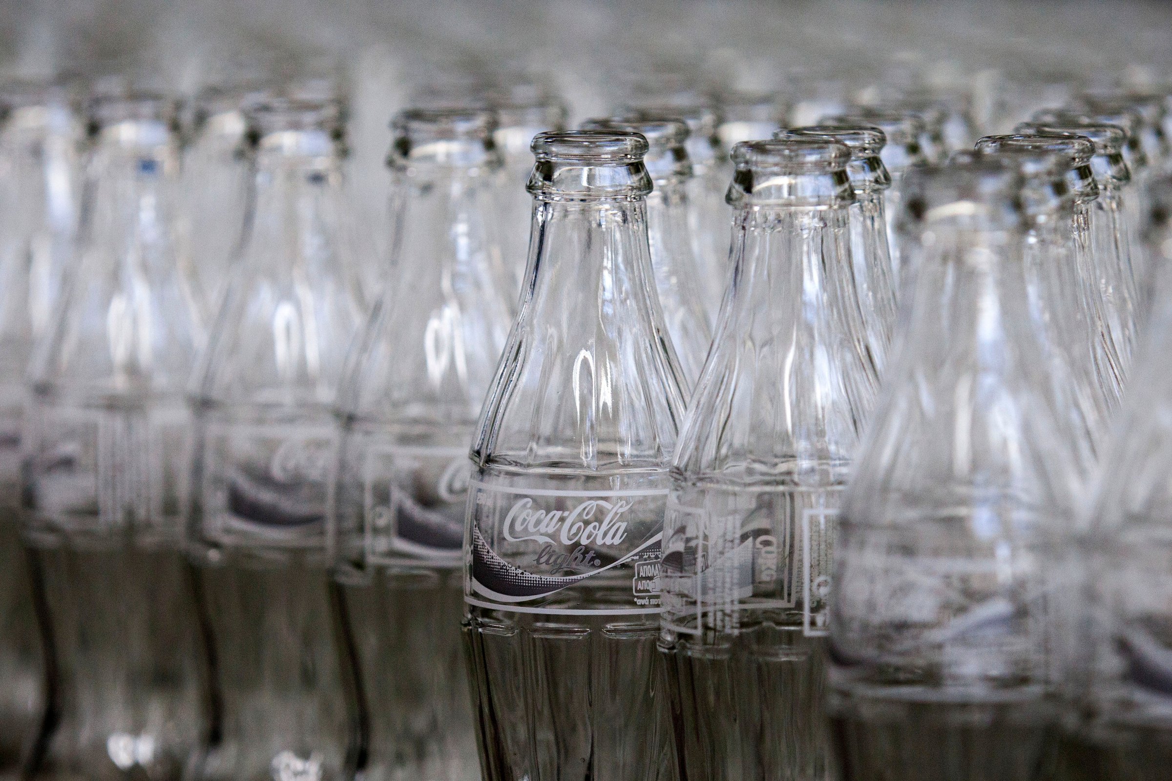 Manufacture Of Coke Light Soft Drinks At The Coca-Cola Hellenic Plant In Cyprus