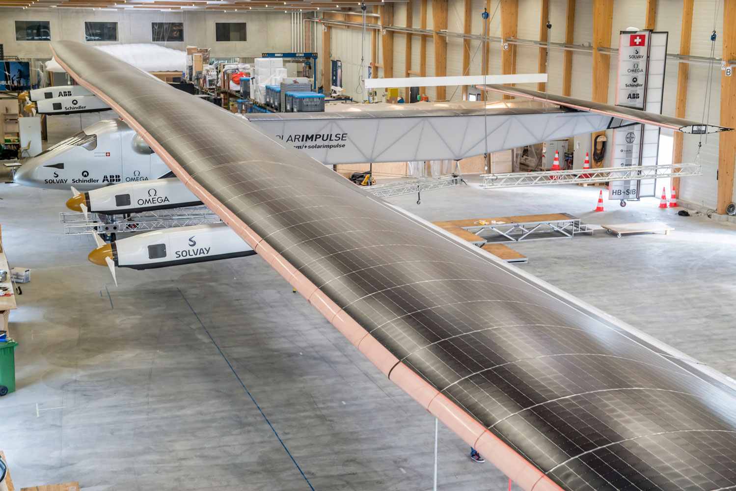 Solar Impulse 2, the second in a series of solar powered planes created by Swiss pioneers Bertrand Piccard and Andre Borschberg, is due to make the first round-the-world solar flight in 2015.