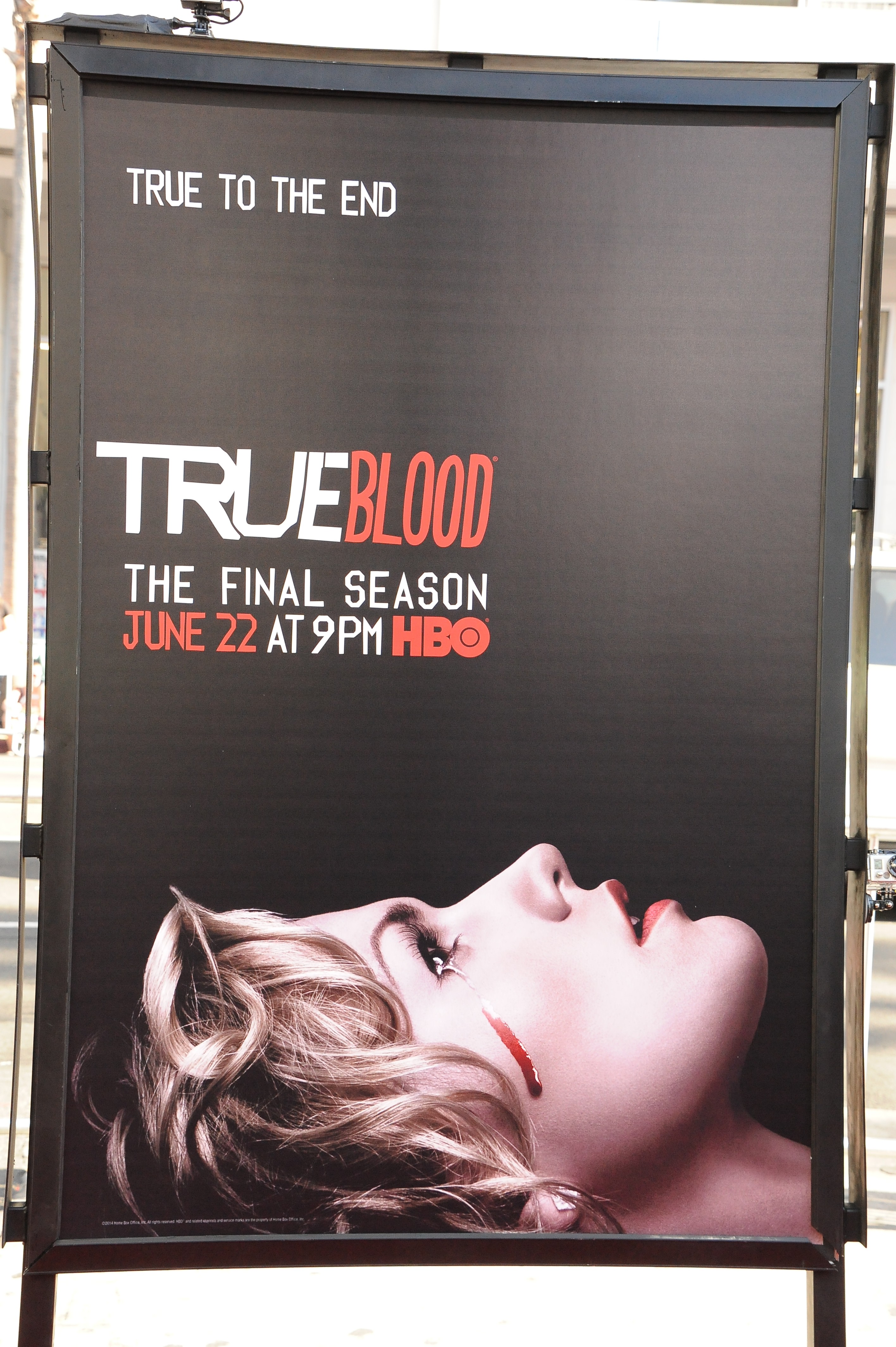 Poster for HBO's "True Blood" season 7 and final season held at TCL Chinese Theatre in Hollywood. (Frank Trapper—Corbis)