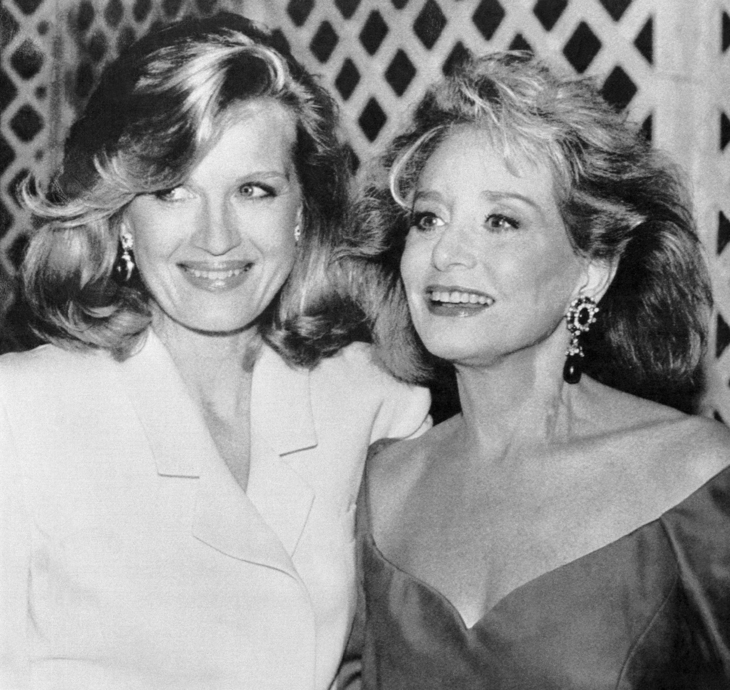 Portrait of Barbara Walters and Diane Sawyer Together