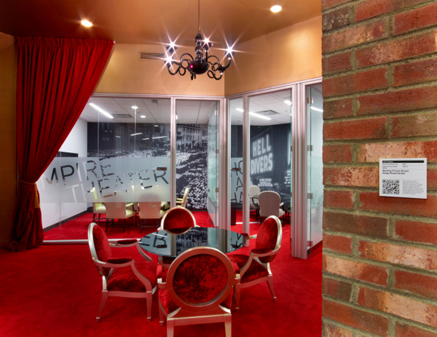 The Broadway themed conference rooms on Google's New York City-themed floor.