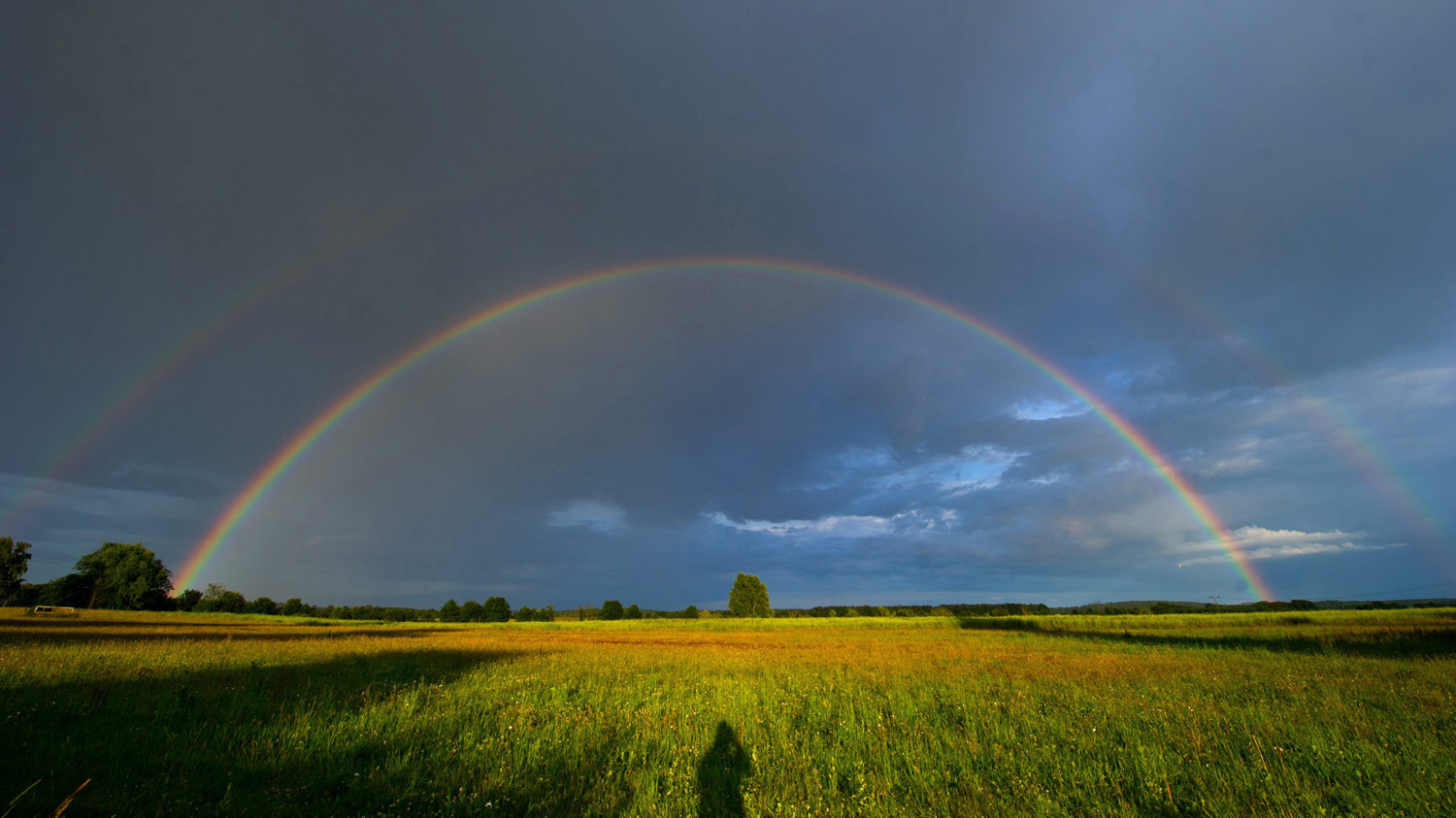 Rainbow over Usedom island