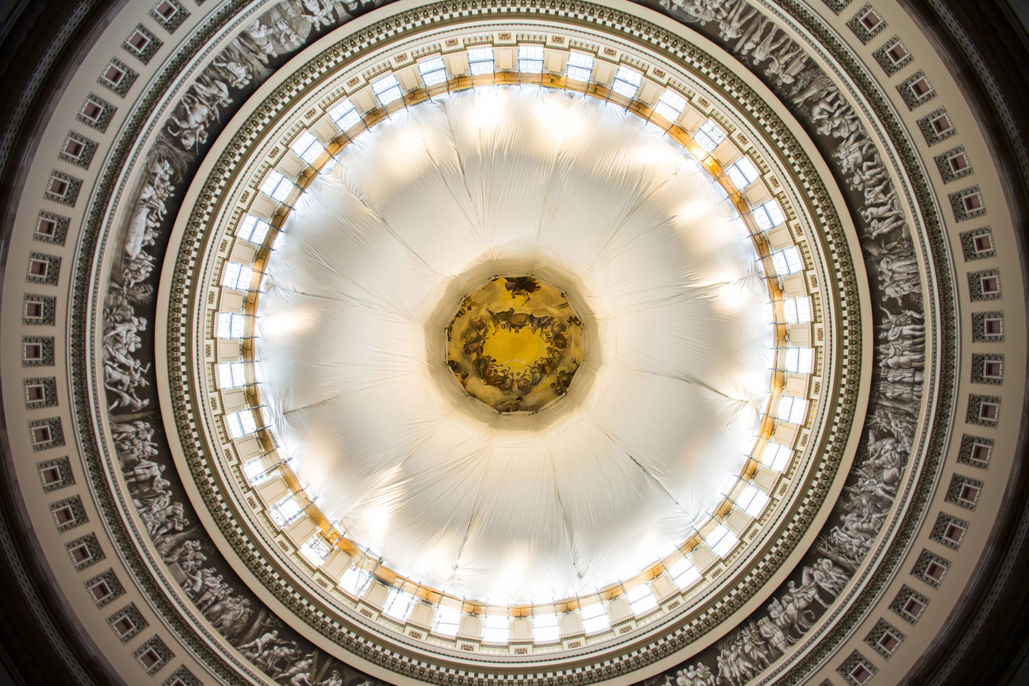 U.S. Capitol Dome restoration in Washington, DC.