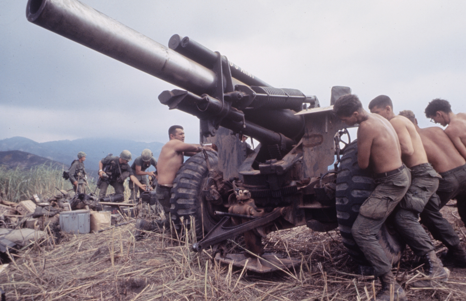 Scene in Vietnam during Operation Pegasus, 1968.