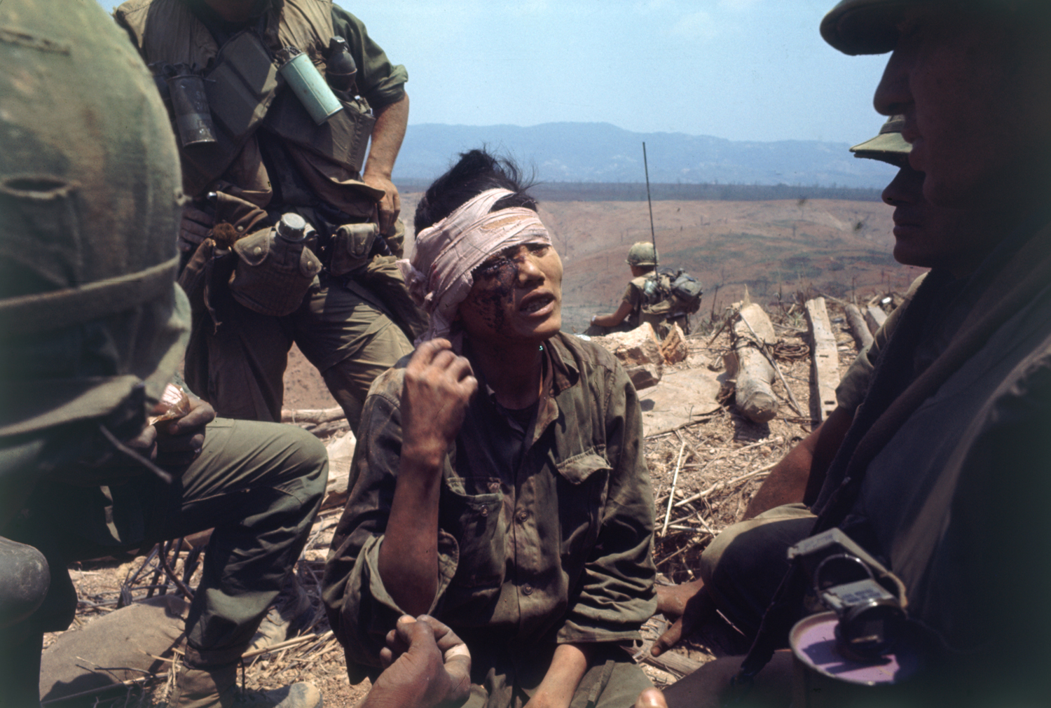 Wounded Vietcong, Operation Pegasus, 1968.