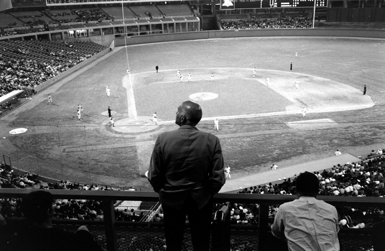Dr. William Masters at a Cardinals game, 1966.