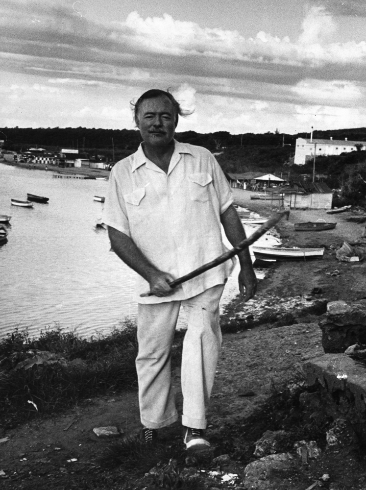 Ernest Hemingway in Cuba, 1952.