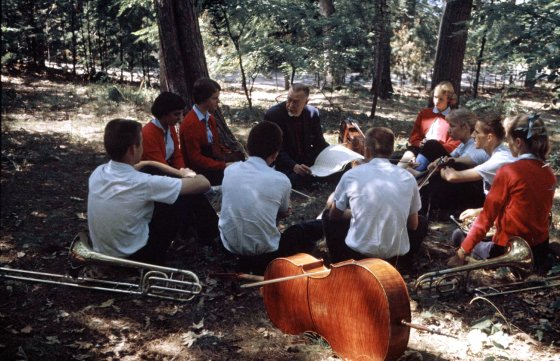 Music camp, Interlochen, Mich., 1959.