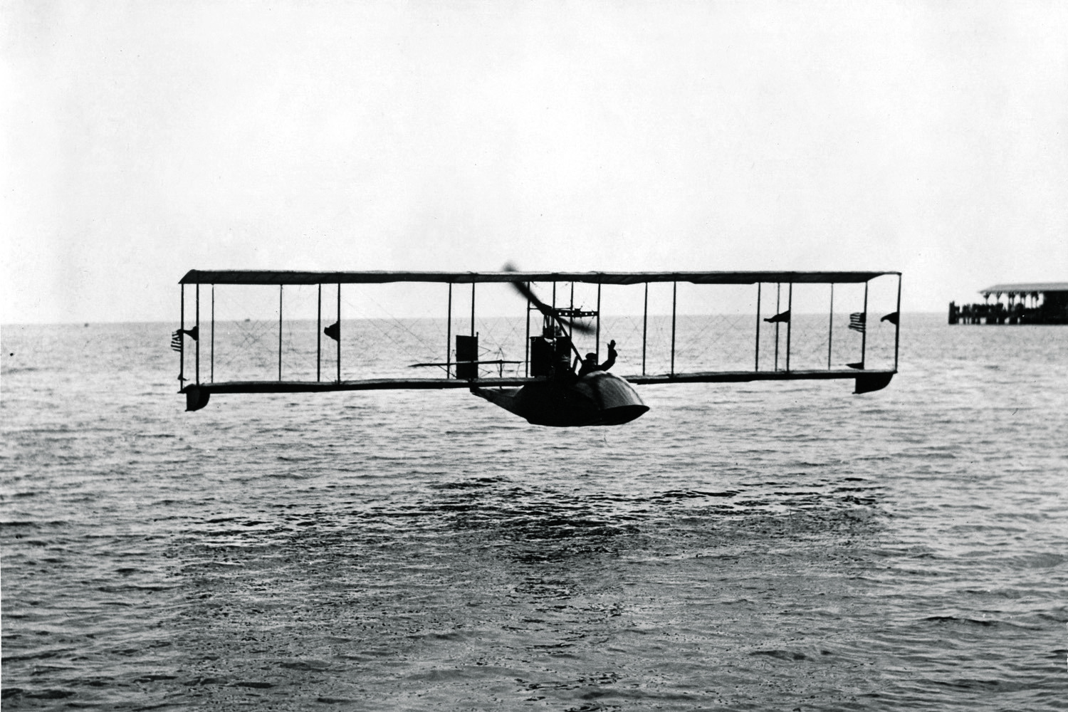 The first commercial flight in history took place across Florida’s Tampa Bay on Jan. 1, 1914—and the ticket cost $400 (Courtesy St. Petersburg Museum of History Archives)