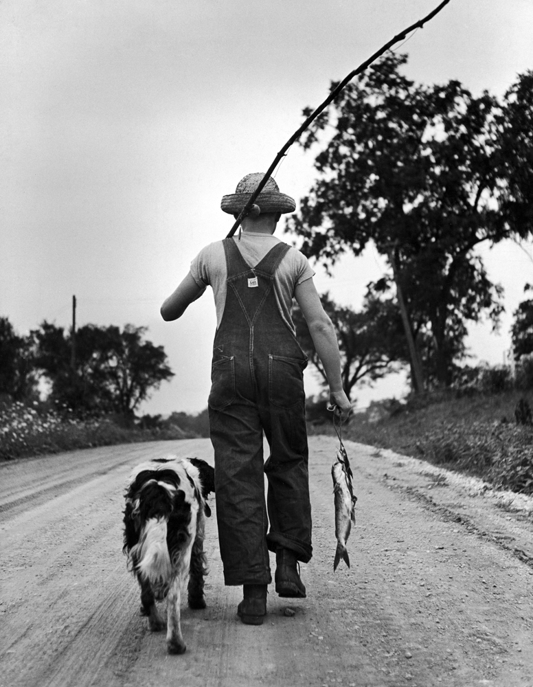 Larry Jim Holm and Dunk, Iowa, 1945