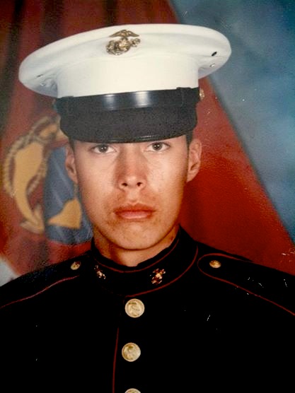 Yanez as a Marine 20 years ago. (USMC)