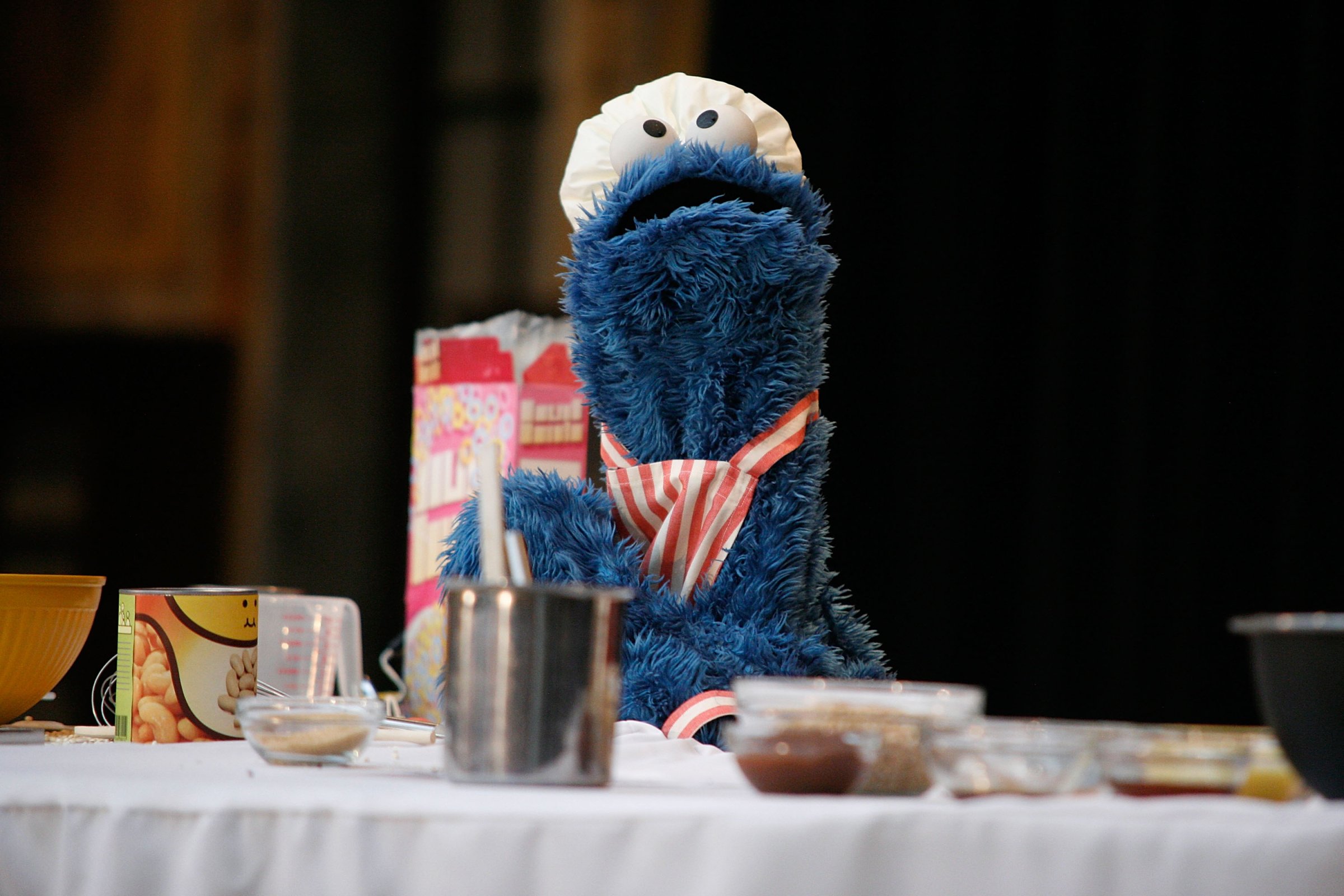 The New York Public Library's "KidsLIVE" Series - Rocco DiSpirito Cooking Demonstration With Cookie Monster