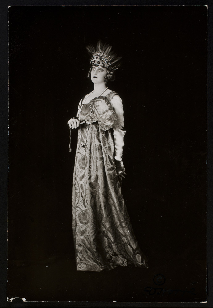 Portrait of a woman in stage costume, 1915,