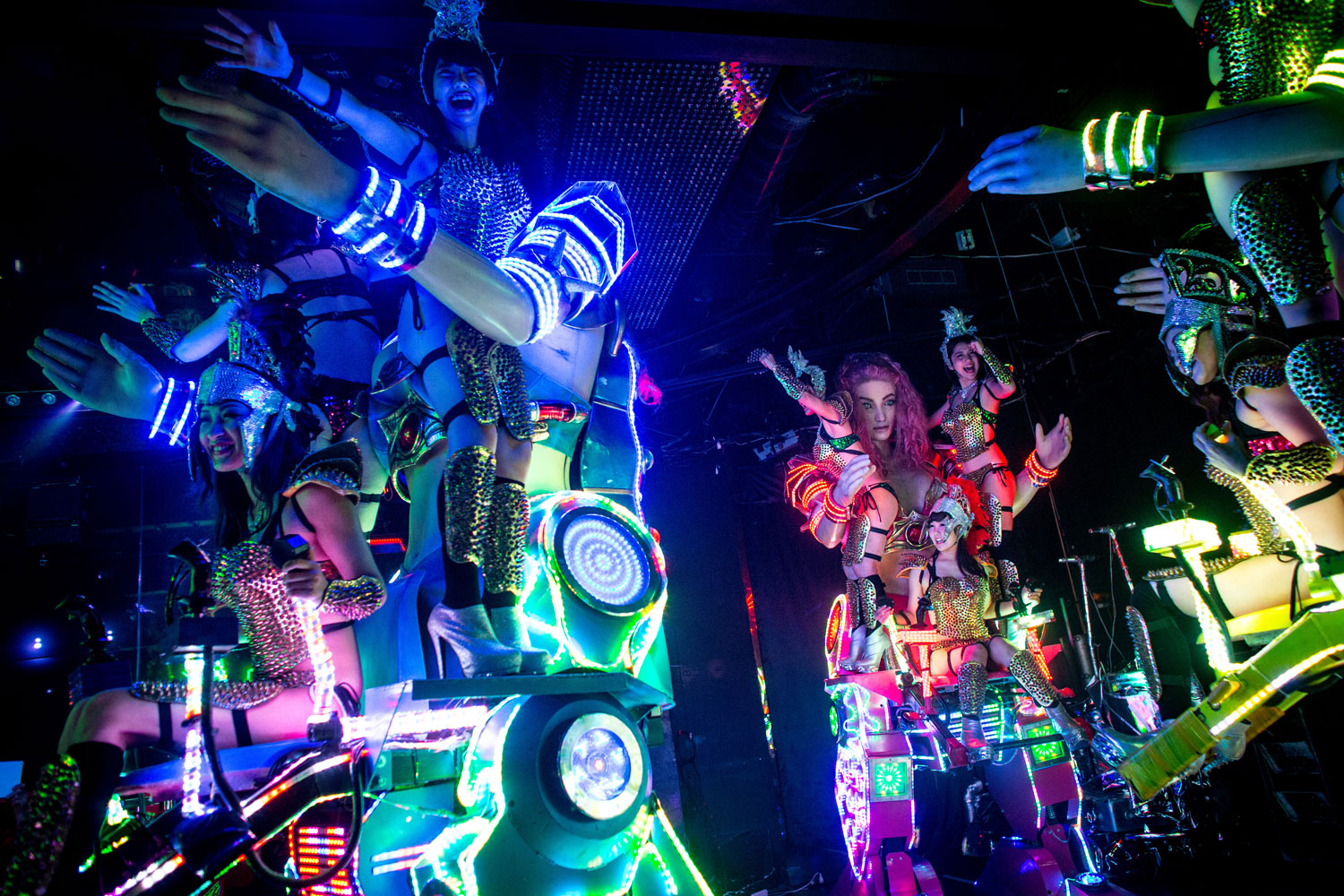 Inside Robot Cabaret 'Robot Restaurant" In Tokyo