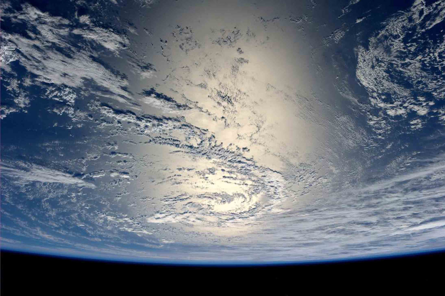Jul. 17, 2014. The sun reflects off the water in this picture taken by German astronaut Alexander Gerst from the International Space Station and sent on his Twitter feed.