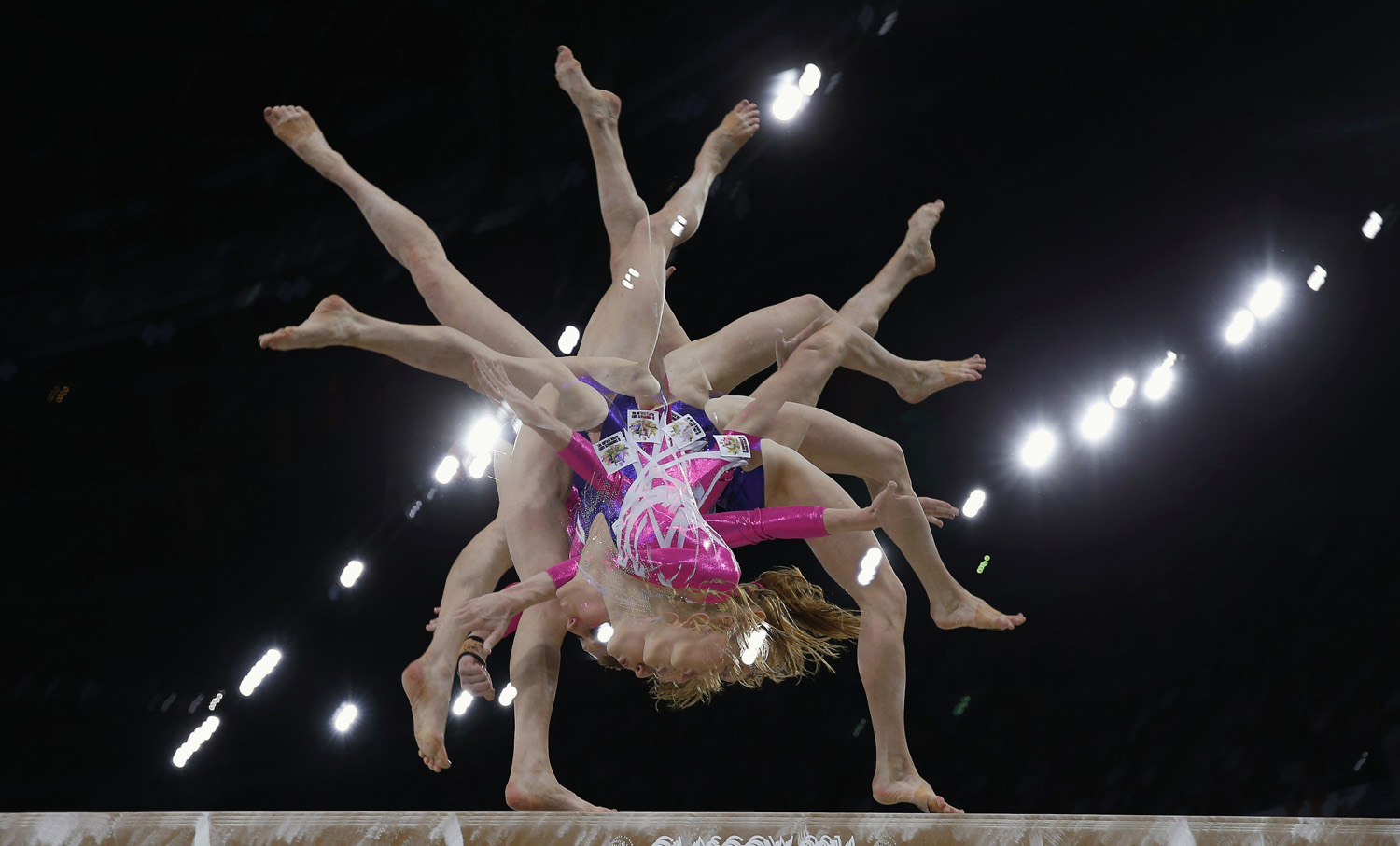Australia's Olivia Vivian performs at the women's All-Around Artistic Gymnastics at the 2014 Commonwealth Games in Glasgow, Scotland, July 30, 2014.