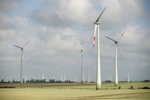 Wind turbines stand on June 17, 2014 near Wernitz, Germany. (Sean Gallup—Getty Images)