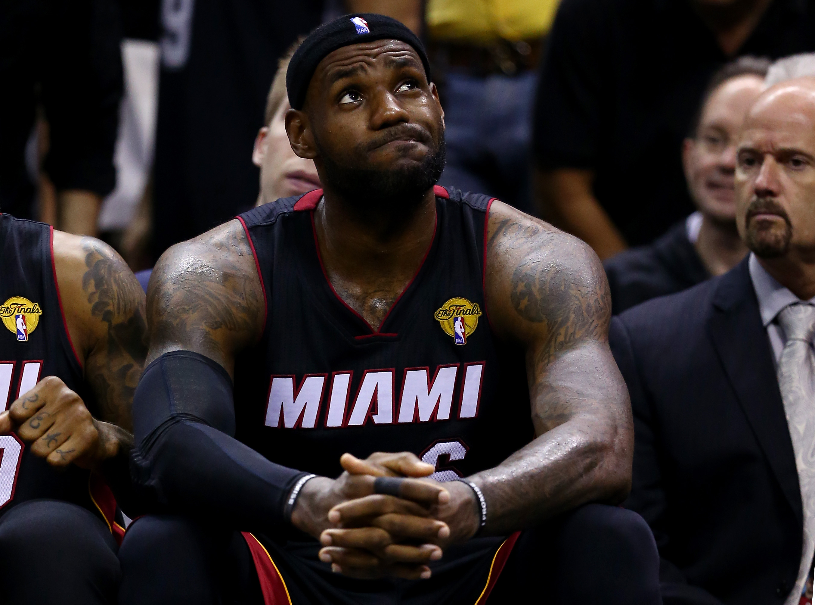 LeBron James of the Miami Heat during Game Five of the 2014 NBA Finals at the AT&amp;T Center on June 15, 2014 in San Antonio, Texas. The Heat lost the game -- and the series (Andy Lyons&mdash;Getty Images)