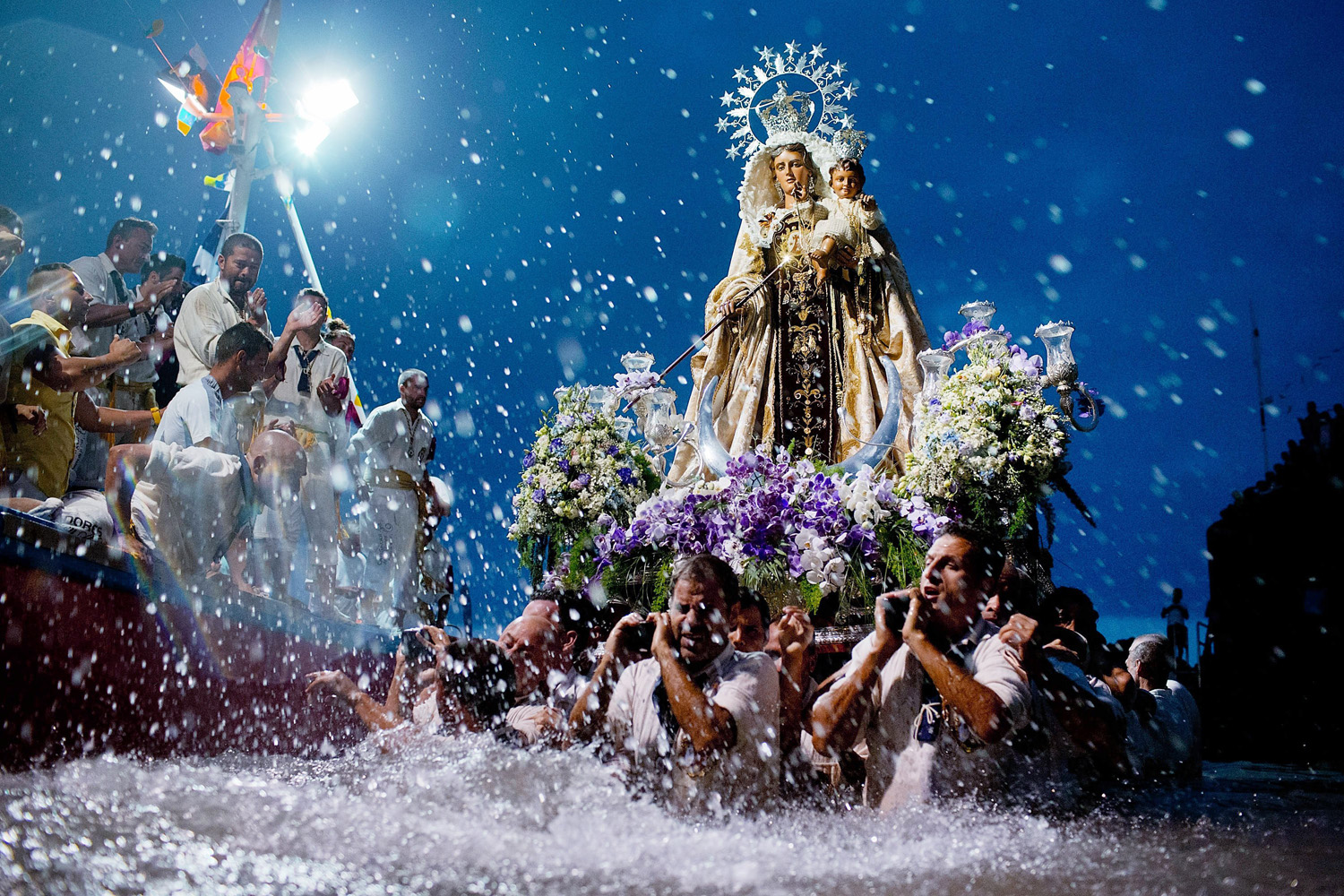 Virgen Del Carmen Procession In Tenerife