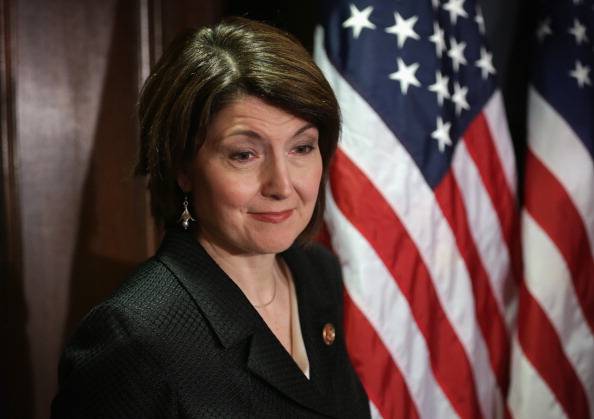 Representative Cathy McMorris Rodgers listens during a briefing at the headquarters of the Republican National Committee in Washington on March 5, 2014 (Alex Wong—Getty Images)