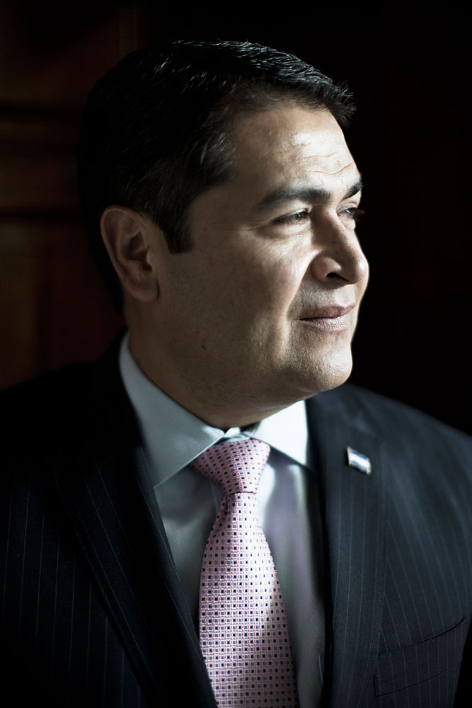 Honduran President Juan Orlando Hernández, Tegucigalpa, Honduras, July 17, 2014. (Ross McDonnell for TIME)
