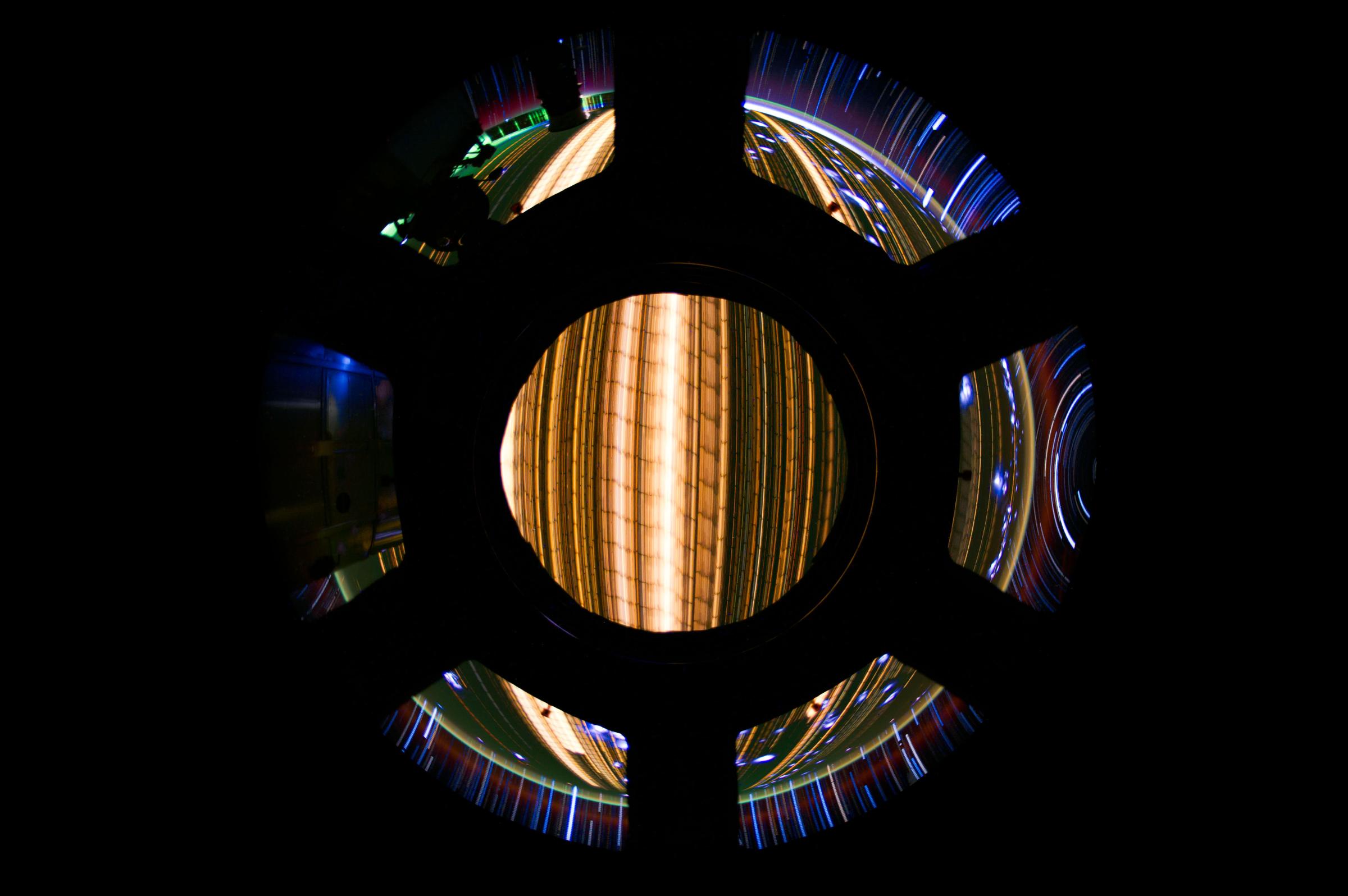 Star trail composite created with iss030e173064 thru iss030e173259