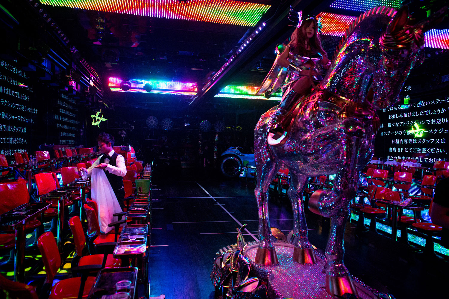 Inside Robot Cabaret 'Robot Restaurant" In Tokyo