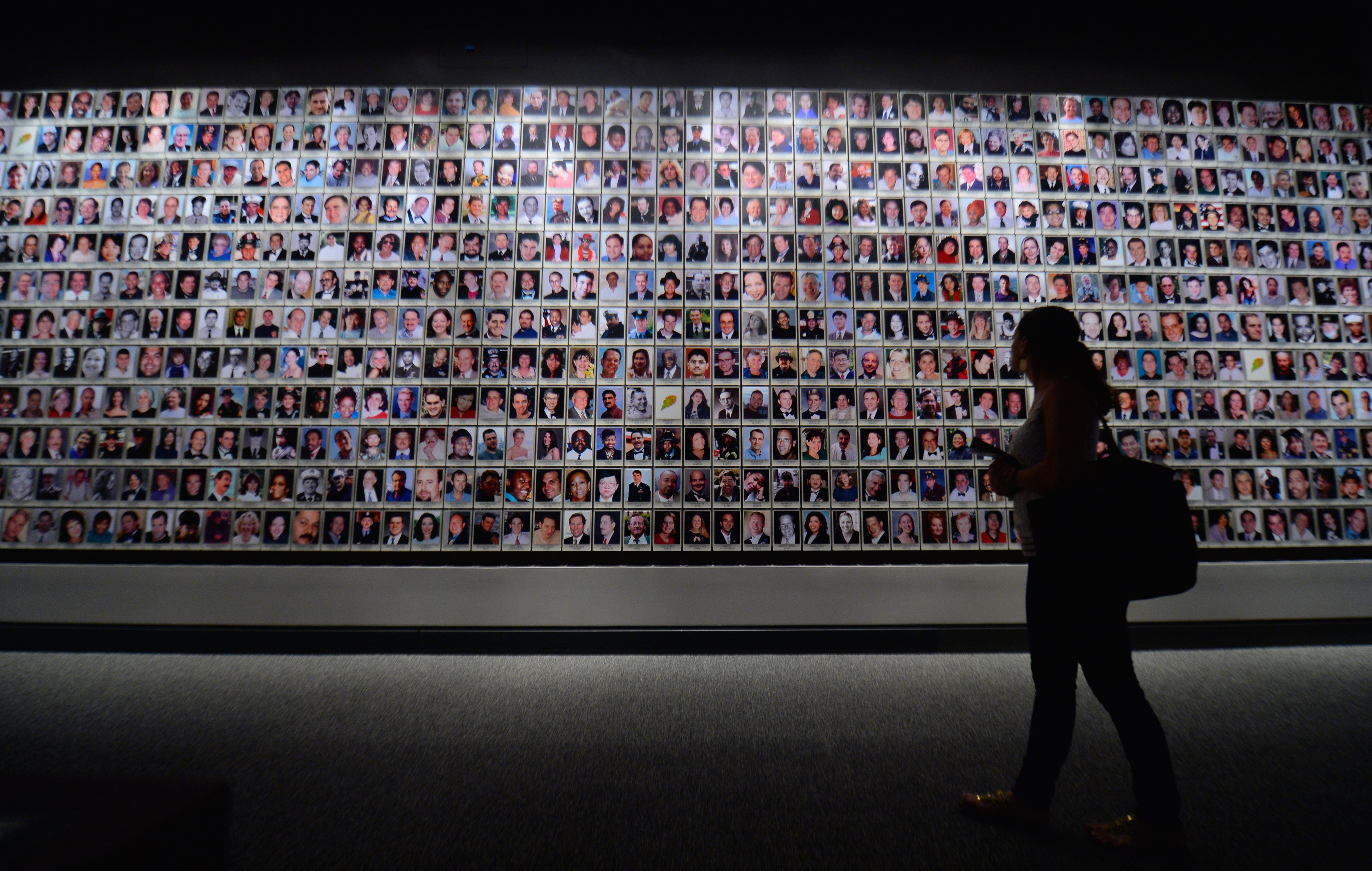 People visit the National 9/11 Memorial Museum in New York City on May 25, 2014. (Cem Ozdel—Anadolu Agency/Getty Images)