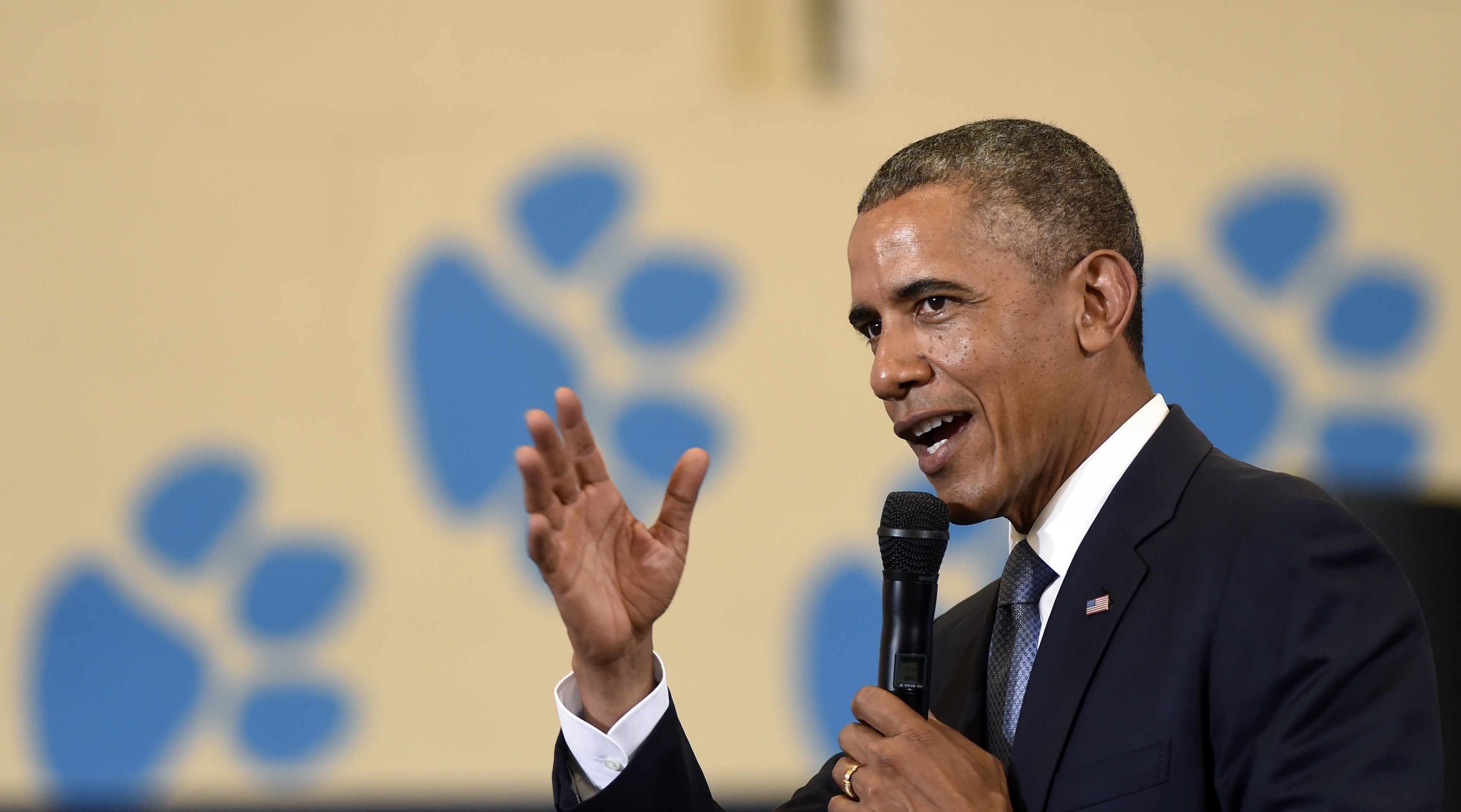 President Barack Obama speaks at an event at the Walker Jones Education Campus in Washington to announce additional commitments for "My Brothers Keeper," Obama's initiative aimed at helping boys and young men of color. (Susan Walsh&mdash;AP)