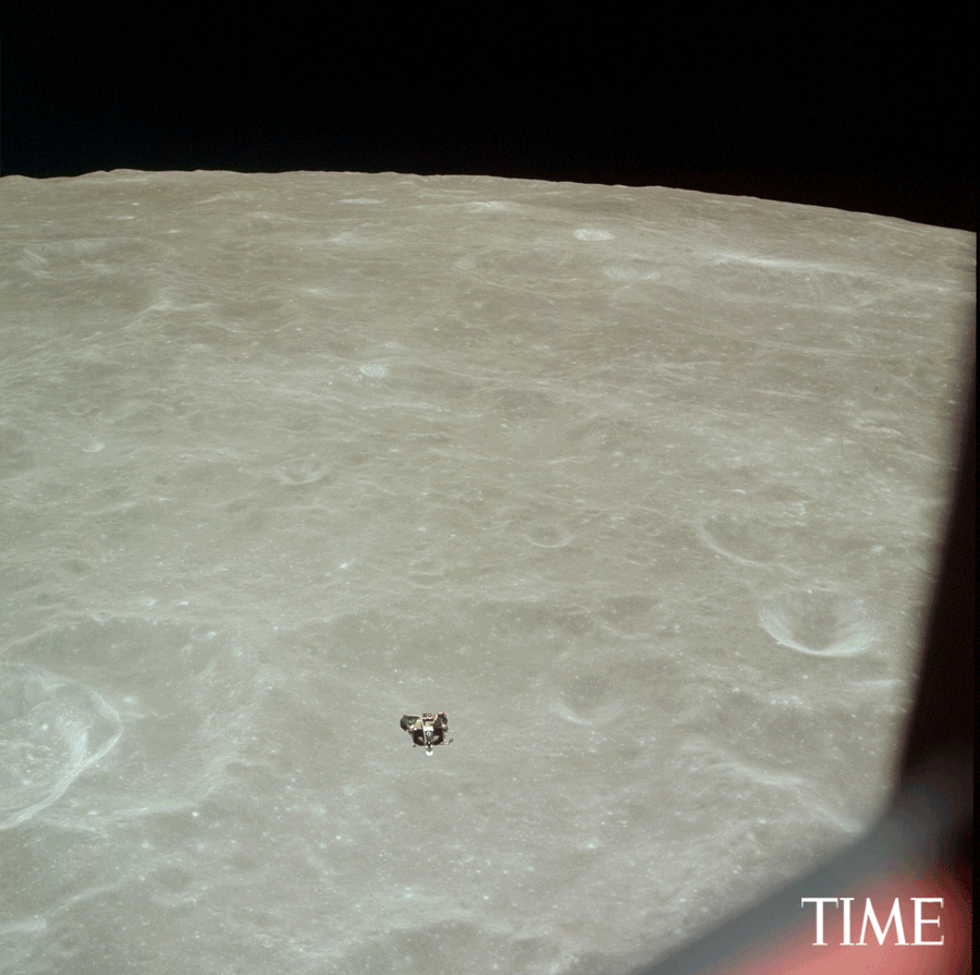 Apollo 11 Lunar Module Rendevous with Command Module