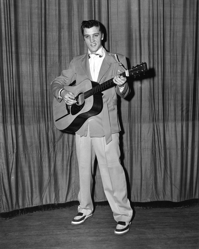 After touring Texas and the south, Elvis returned home to play at the Auditorium North Hall, Feb. 6, 1955, in Memphis. It was between the 3 PM and 8 PM shows that Elvis, his manager Bob Neal and Sam Phillips first met with Col. Tom Parker about representing Elvis.