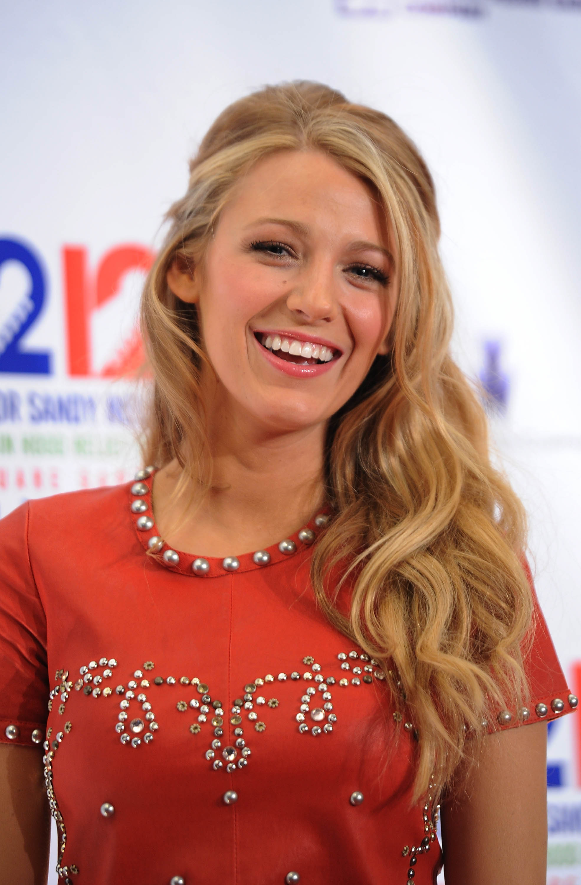 Blake Lively attends "12-12-12" a concert benefiting The Robin Hood Relief Fund to aid the victims of Hurricane Sandy presented by Clear Channel Media Entertainment, The Madison Square Garden Company and The Weinstein Company at Madison Square Garden on December 12, 2012 in New York City.