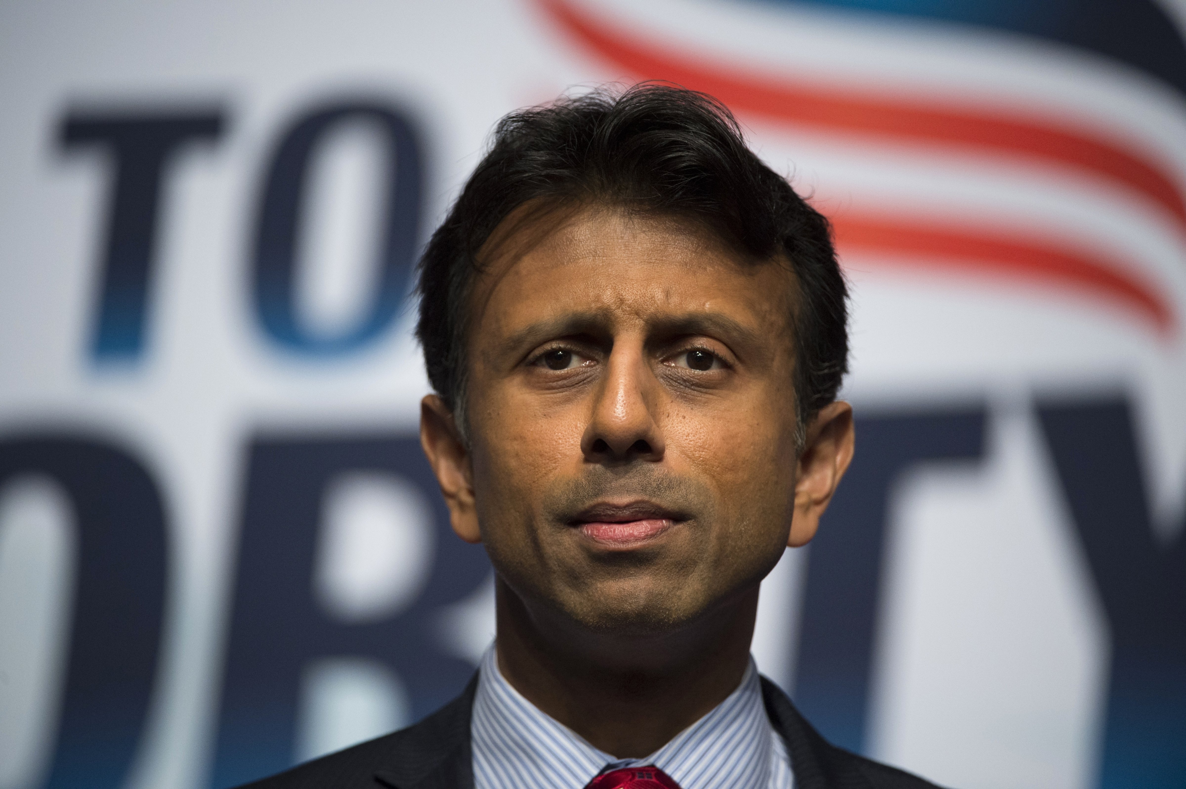 Louisiana Gov. Bobby Jindal delivers the keynote address during Faith and Freedom Coalition's Road to Majority event in Washington on June 21, 2014. (Molly Riley—AP)