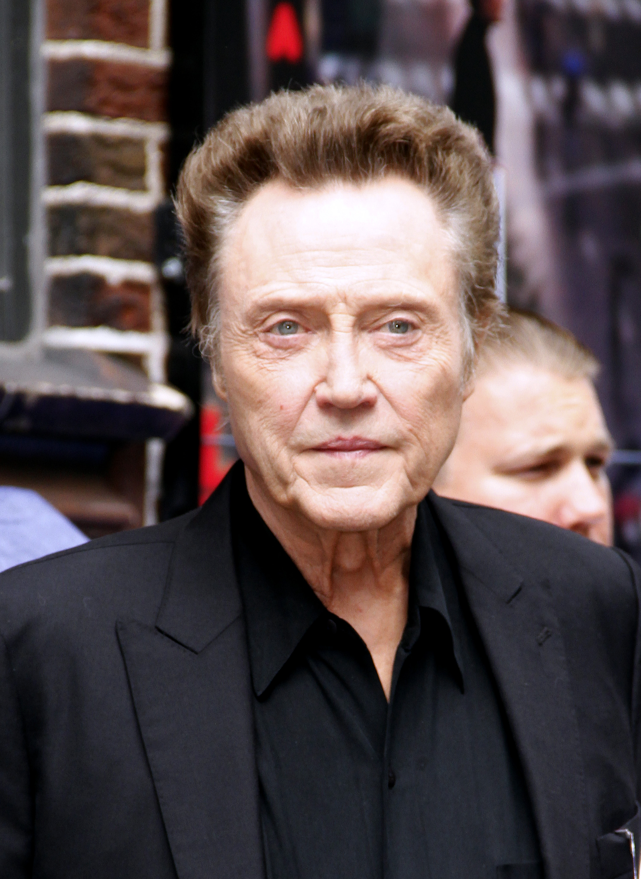 Christopher Walken leaves the "Late Show with David Letterman" at Ed Sullivan Theater on June 11, 2014 in New York City.