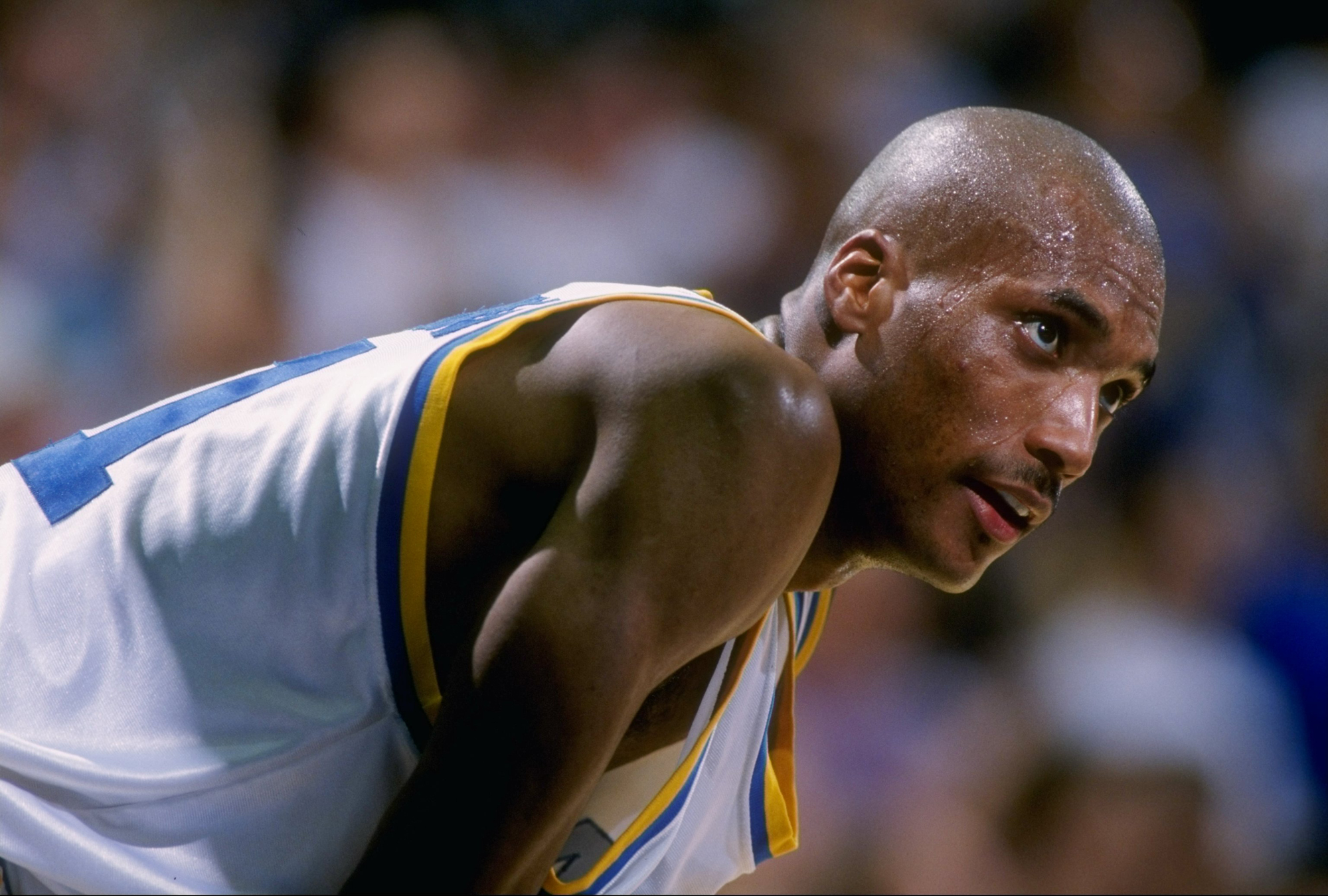 Ed O'Bannon playing for the UCLA Bruins in 1995. O’Bannon, along with a few other players, is suing for players to have control over the use of their likenesses, which earn millions of dollars for the NCAA. (J.D. Cuban—Getty Images)