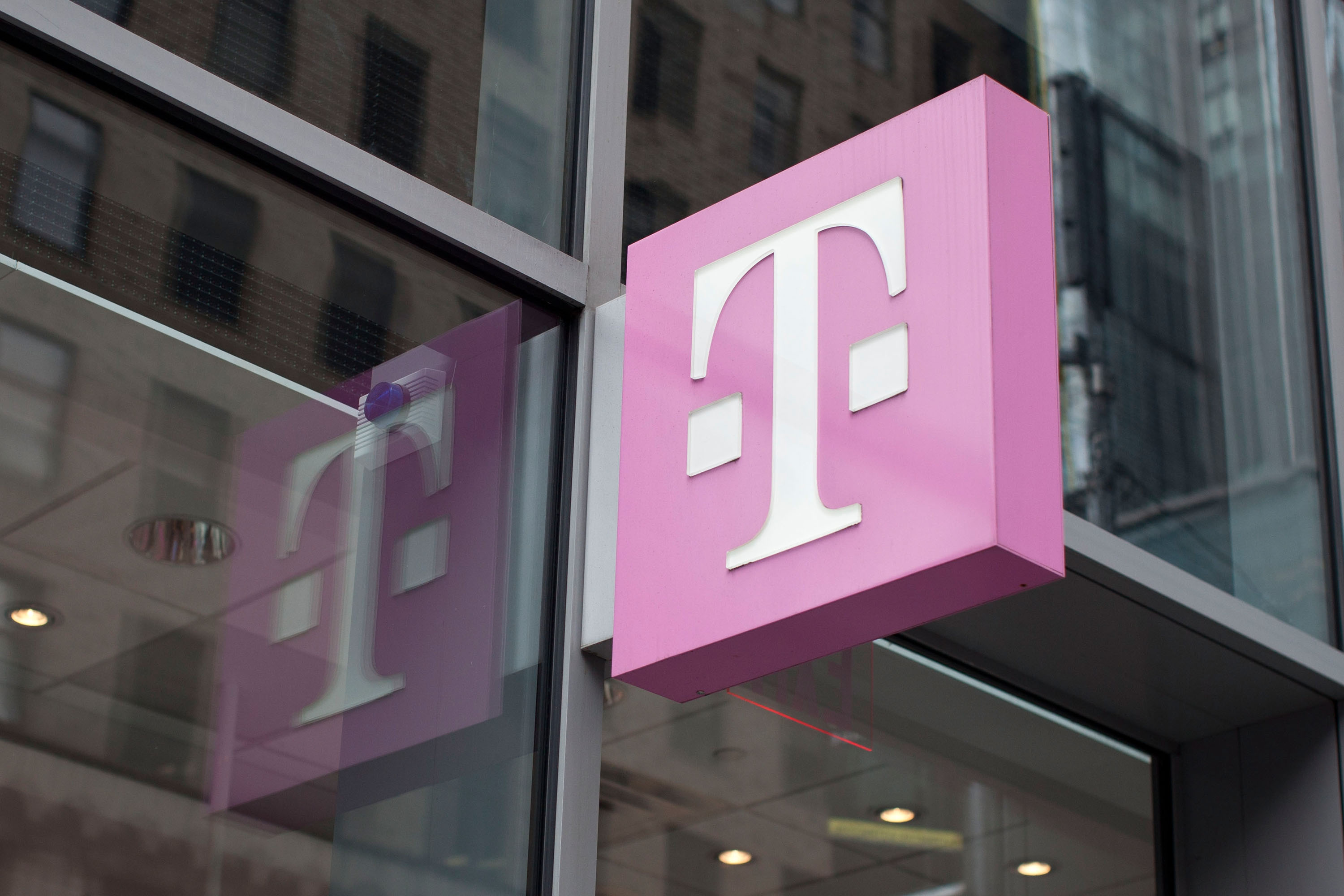 A T-Mobile store is seen at 7th Avenue and 49th Street on March 23, 2012 in New York City. (Andrew Burton—Getty Images)