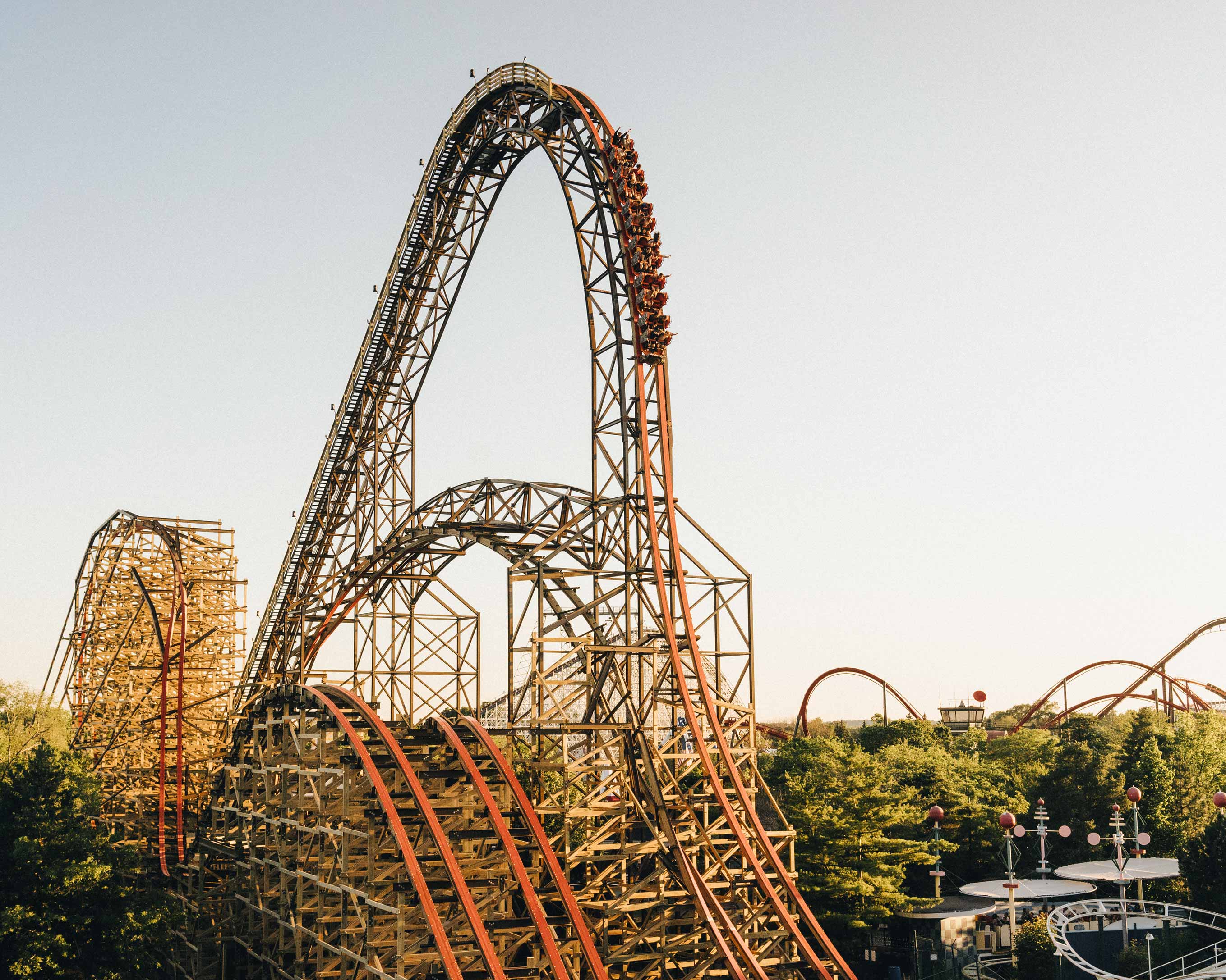 Six Flags Goliath Wooden Coaster