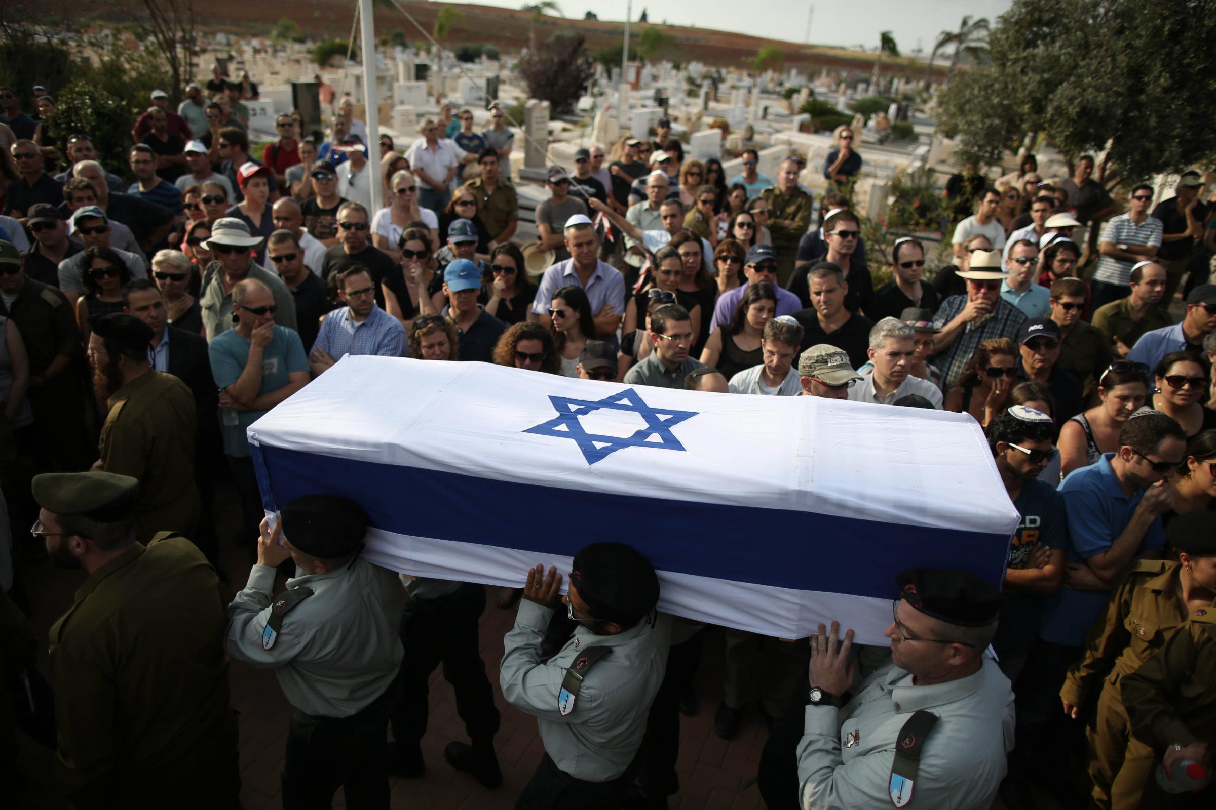 Funeral of Israeli soldier Amotz Greenberg