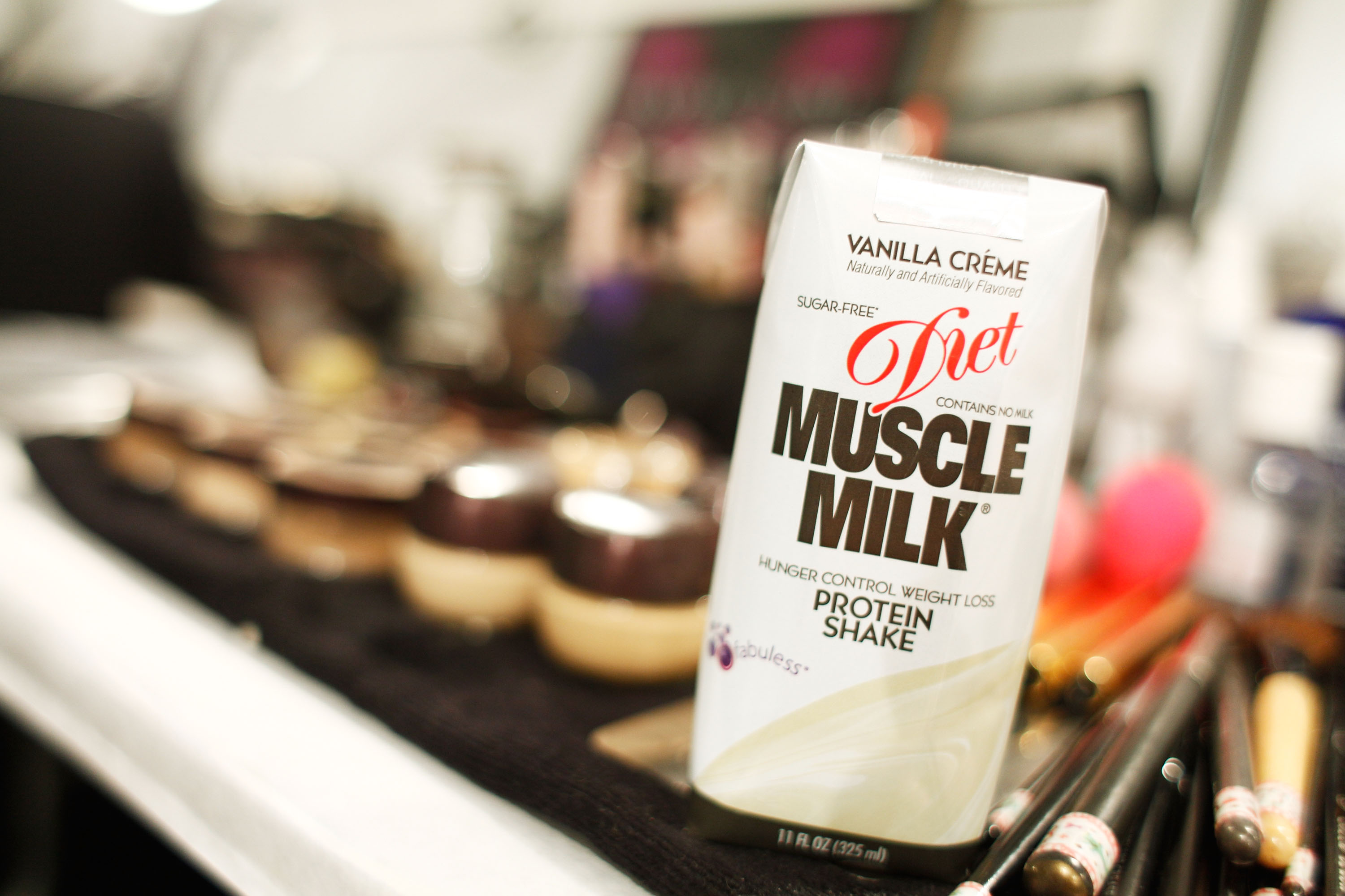 A carton of Diet Muscle Milk at the Diet Muscle Milk Fuels NY Fashion Week at Lincoln Center on September 12, 2010 in New York City. (Brian Ach&mdash;Getty Images)