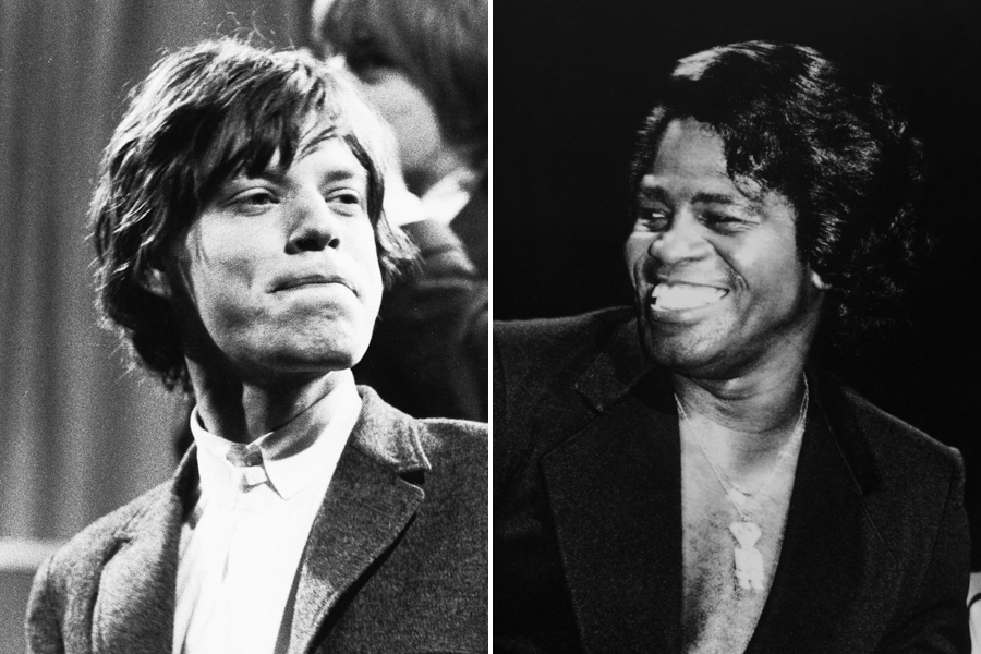 Mick Jagger, left, and James Brown (Redferns/Getty Images (2))