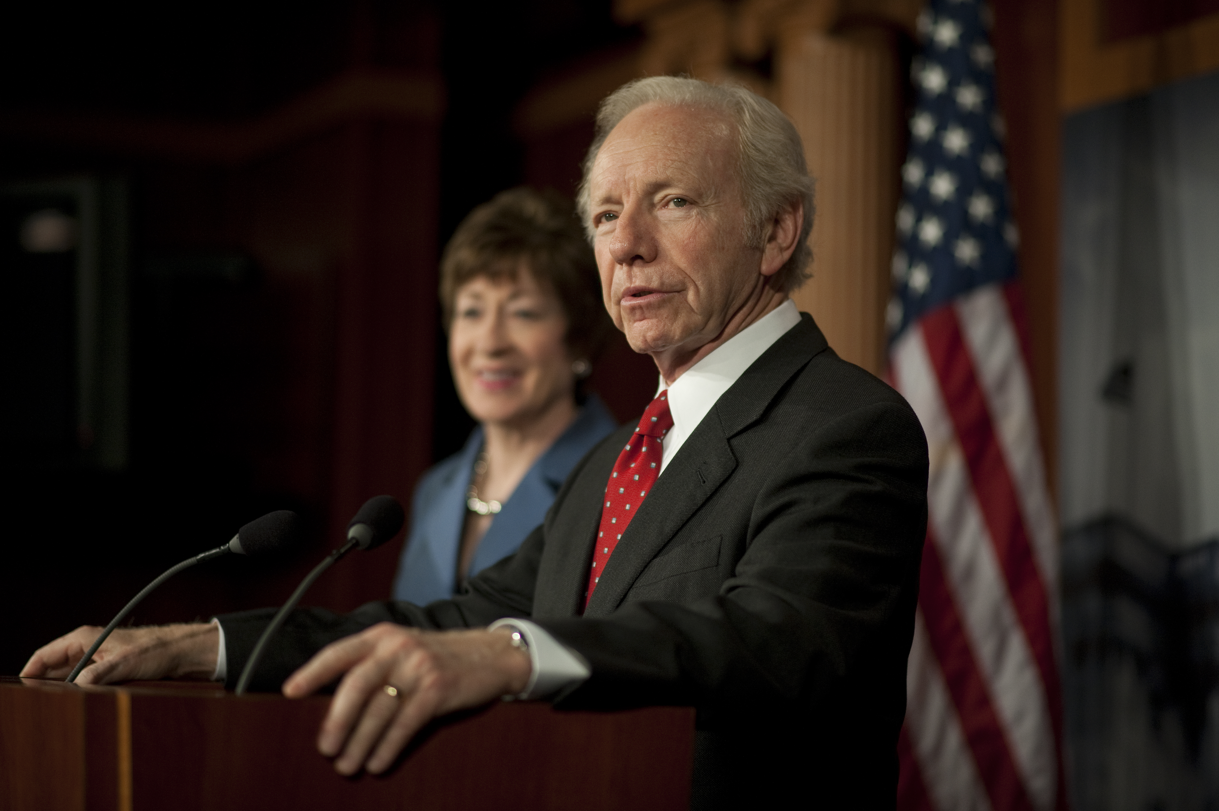 Sen. Joseph Lieberman, I-CT., during a press conference in the Senate Studio in the U.S. Capitol  in Washington on December 31, 2012. (Douglas Graham—CQ-Roll Call/Getty Images)