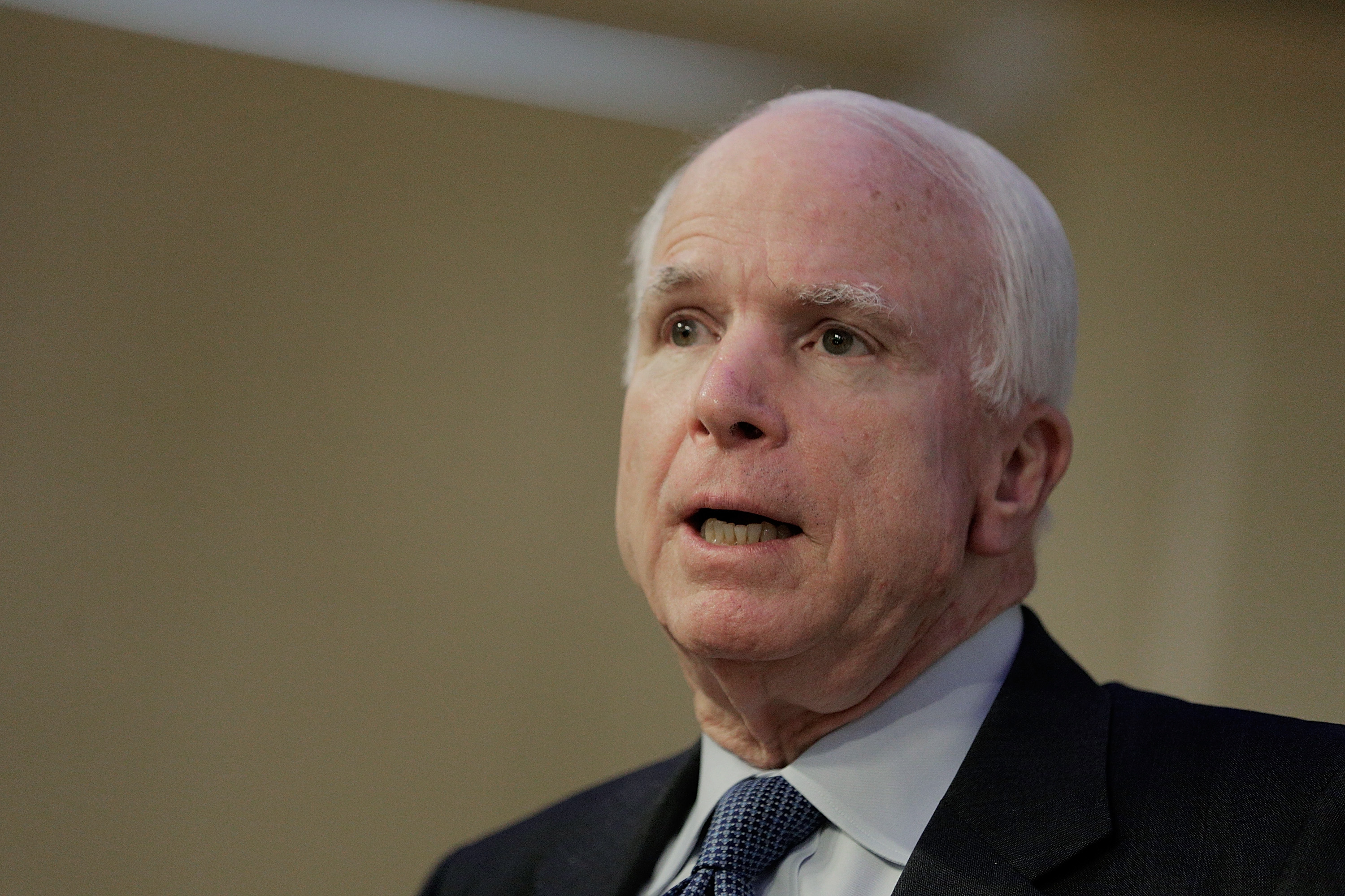 Sen. John McCain in Washington on June 18, 2014. (T.J. Kirkpatrick—Getty Images)