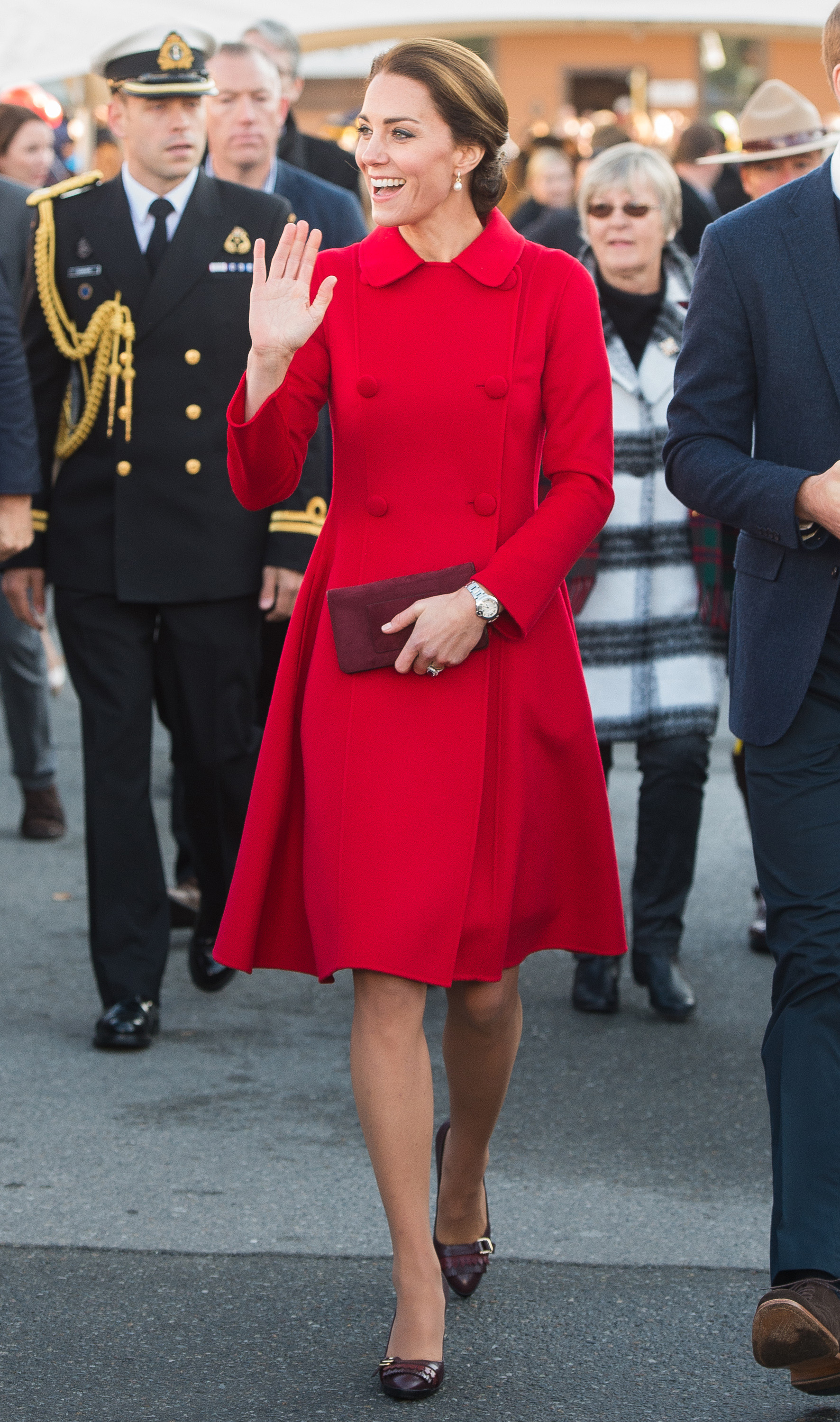 Catherine, Duchess of Cambridge, tours the Main Street Party in Whitehorse, Canada, on Sept. 28, 2016.