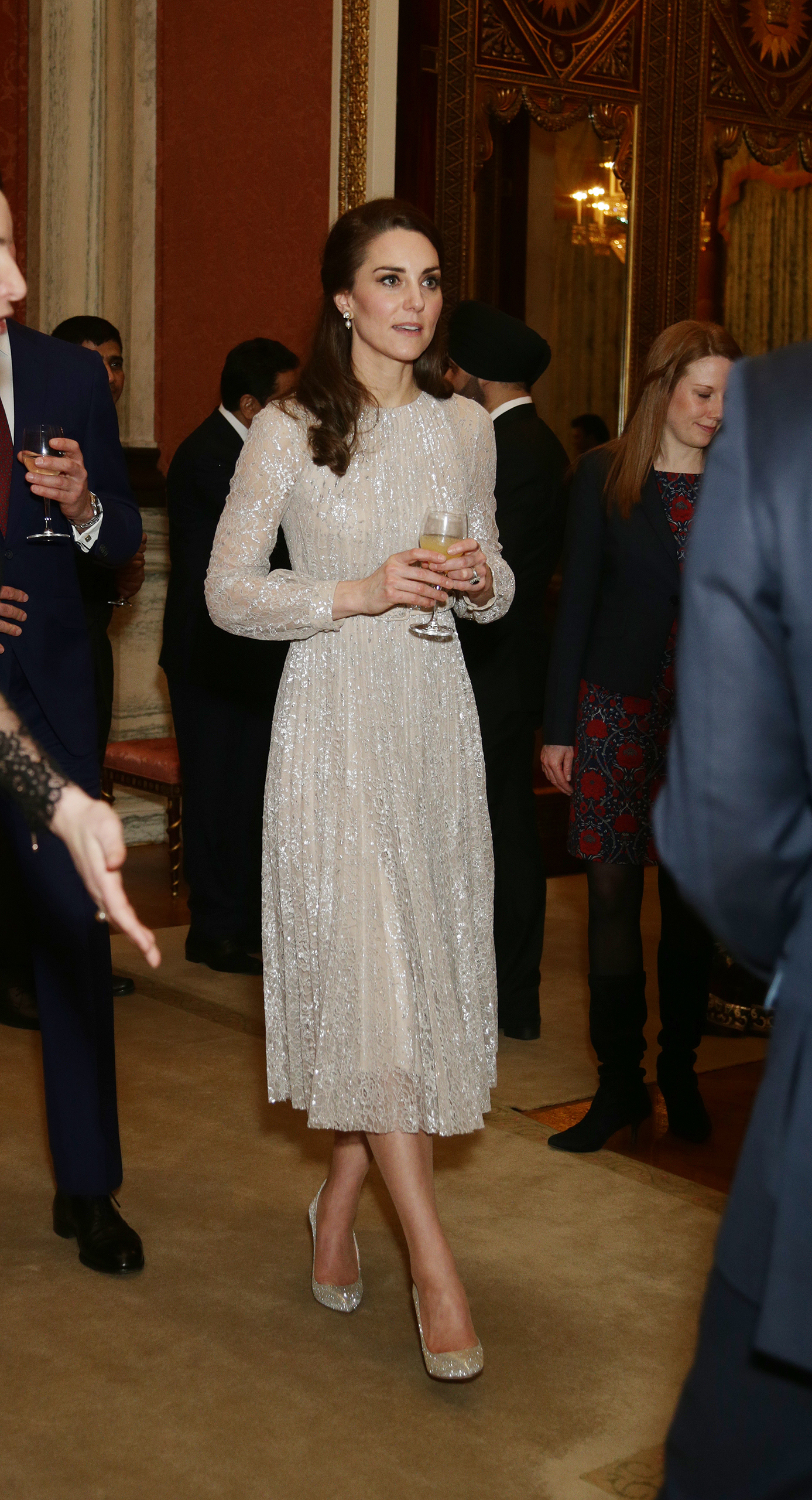 Catherine, Duchess of Cambridge, attends a reception to mark the launch of the U.K.-India Year of Culture 2017 in London on Feb. 27, 2017.