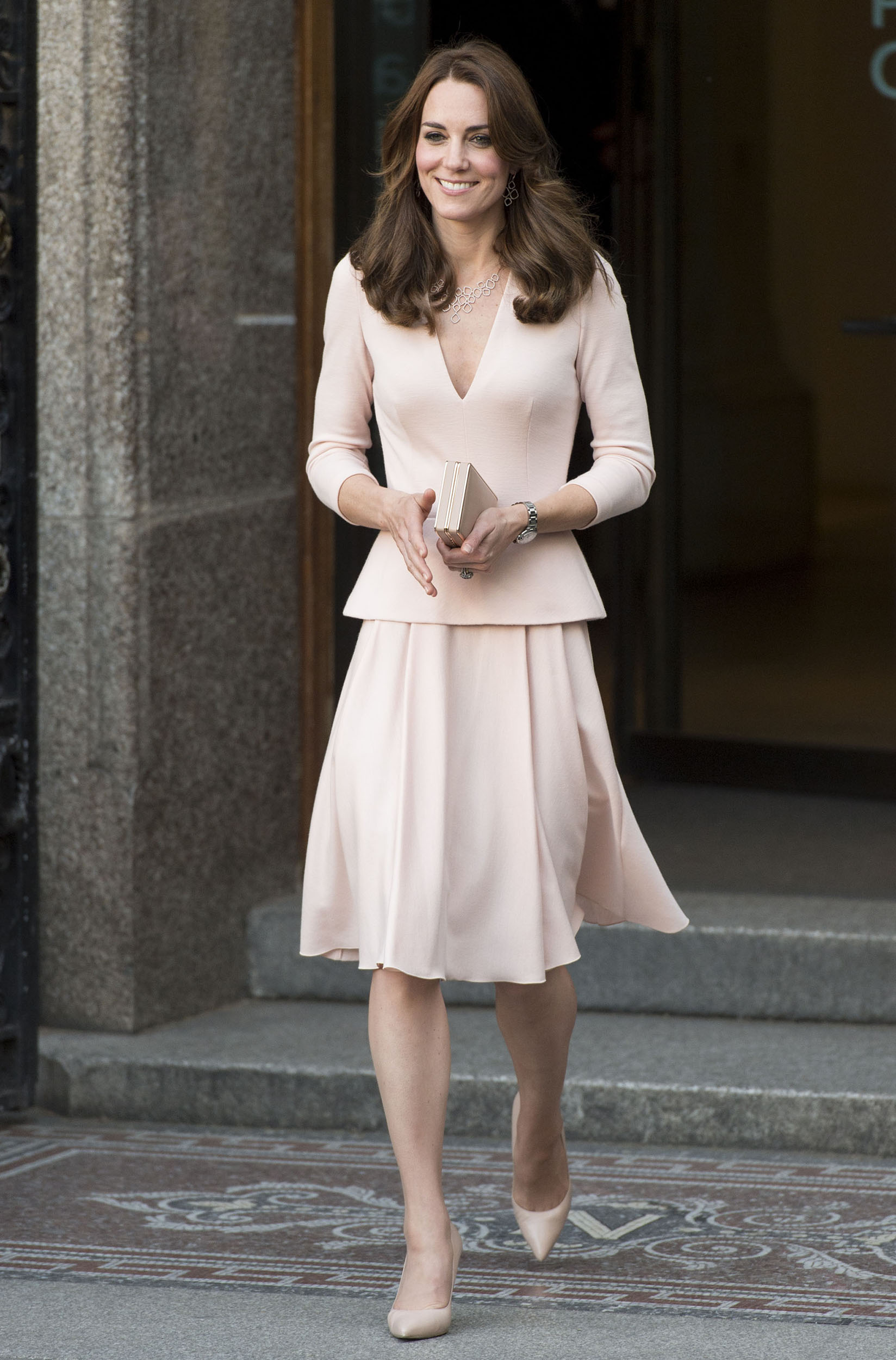 Catherine, Duchess of Cambridge visits the "Vogue 100: A Century Of Style" exhibition at National Portrait Gallery in London on May 4, 2016.