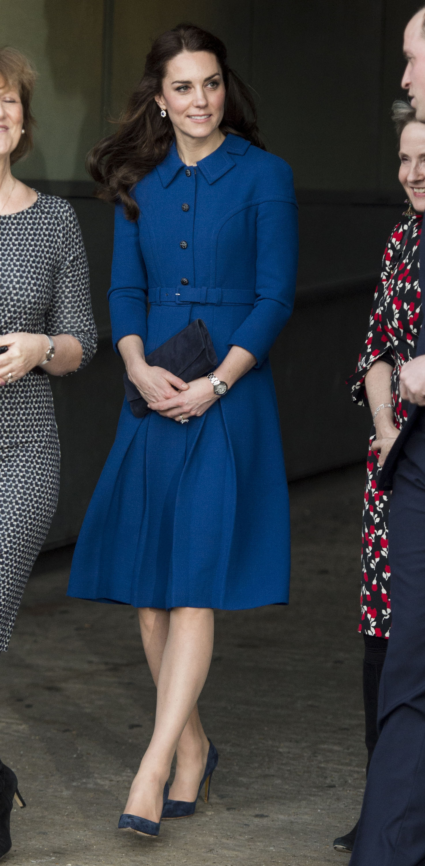 Catherine, Duchess of Cambridge leaves after a visit to the CBUK Stratford in London, England on Jan. 11, 2017.