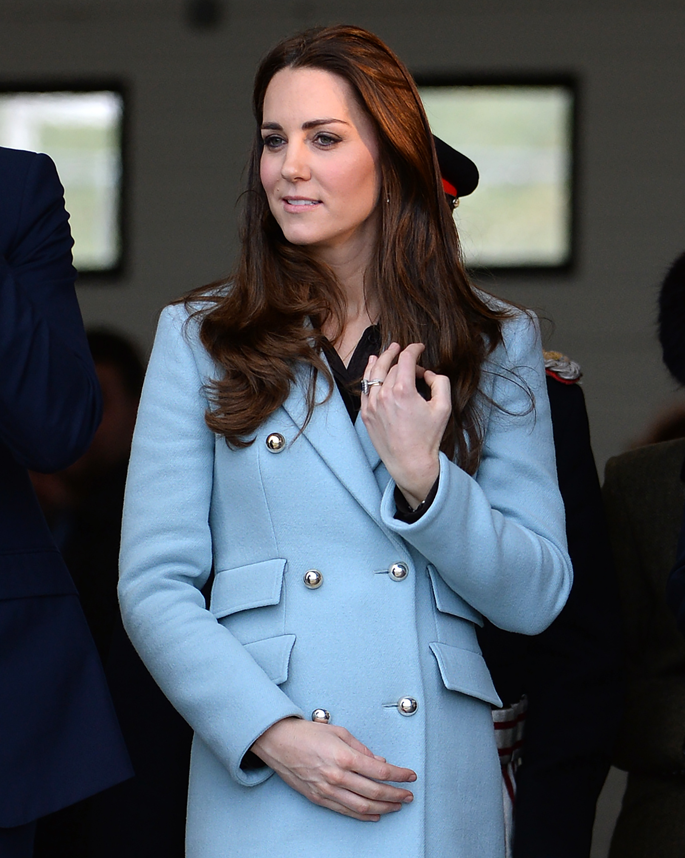 Catherine, Duchess of Cambridge visit the Valero Pembroke Refinery in Dyfed, Wales, on Nov. 8, 2014.